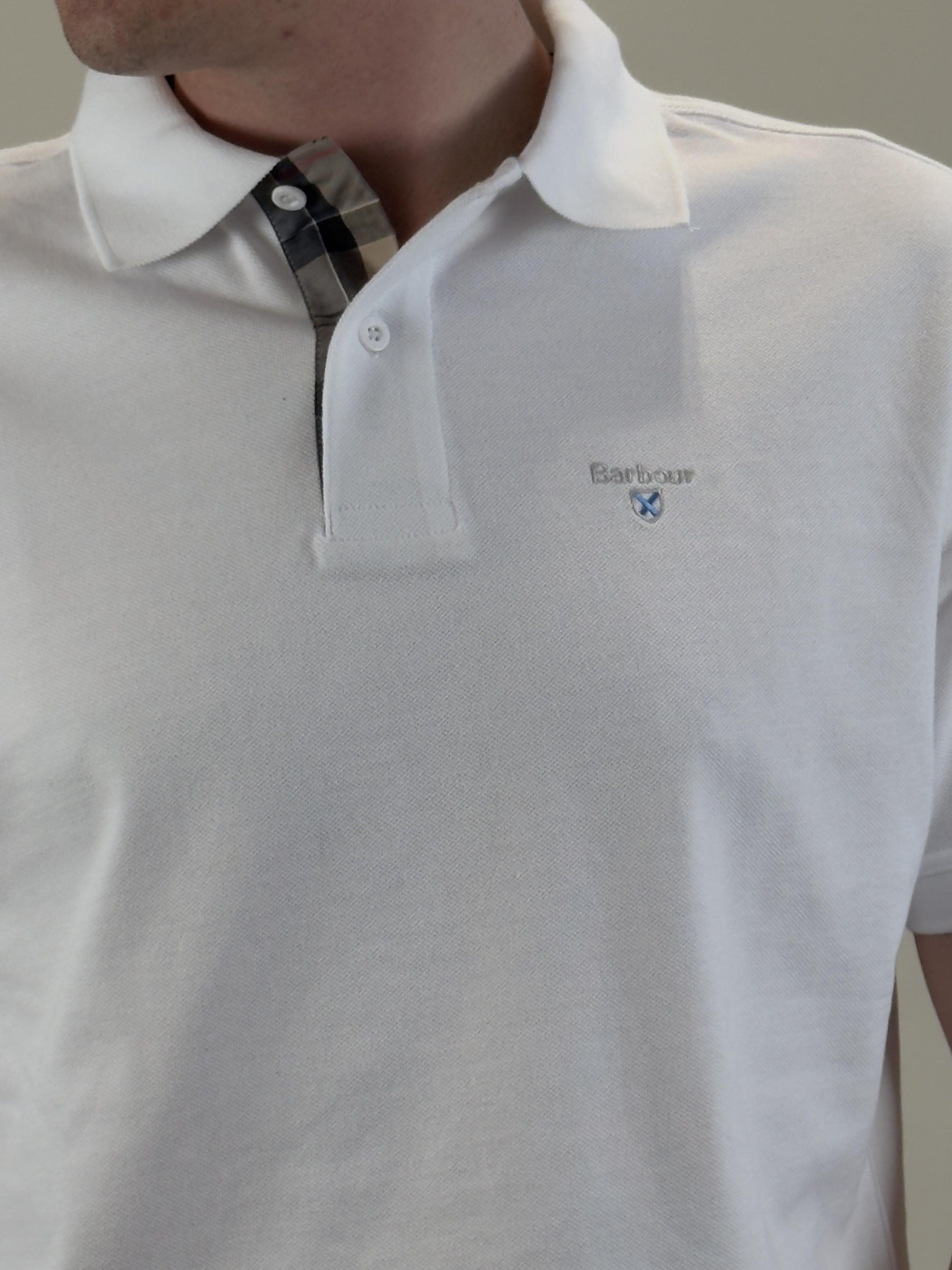 Polo Tartan Pique MML0012 WH11 Barbour