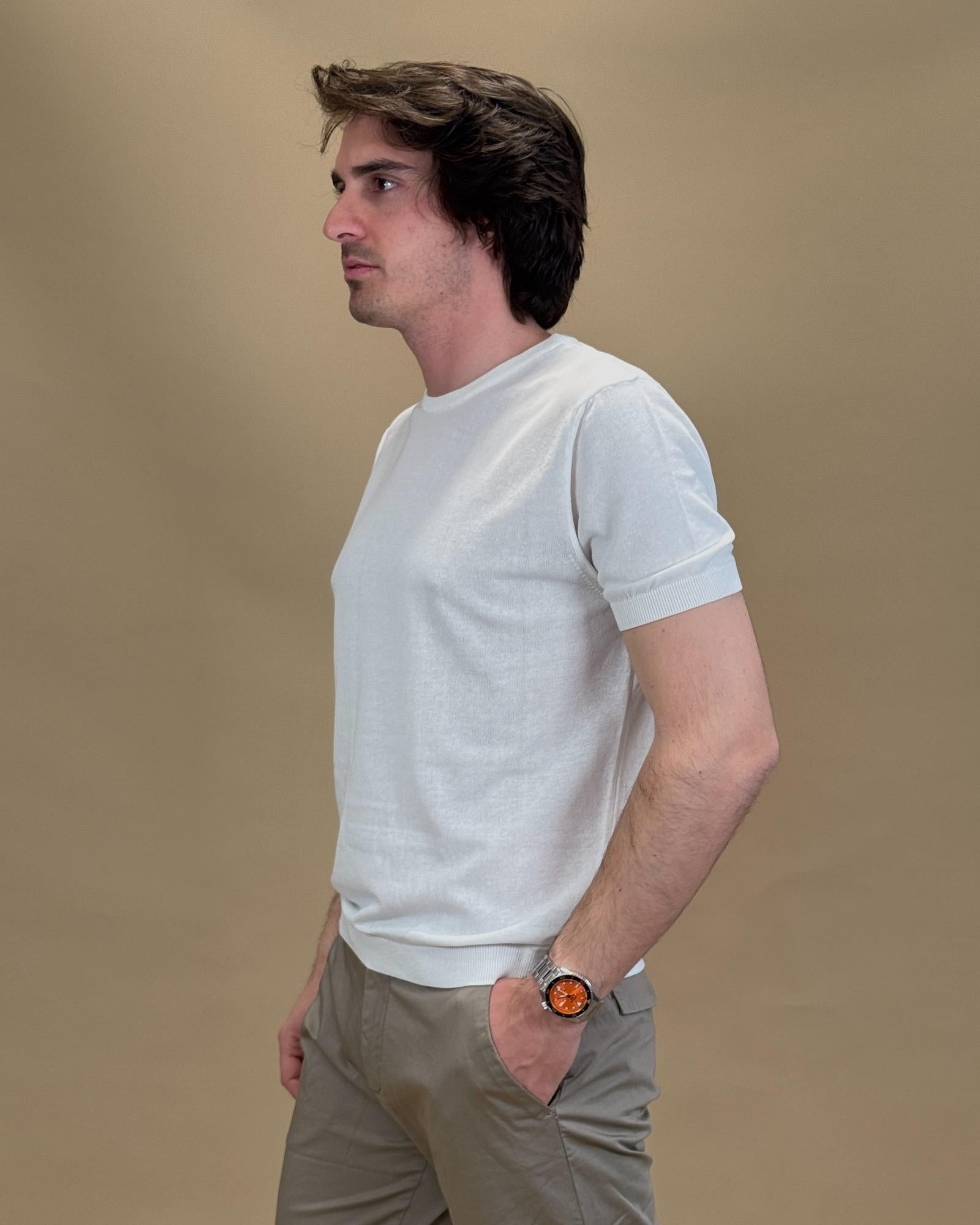 T-shirt in Filo 56063Y 10 Gaffi