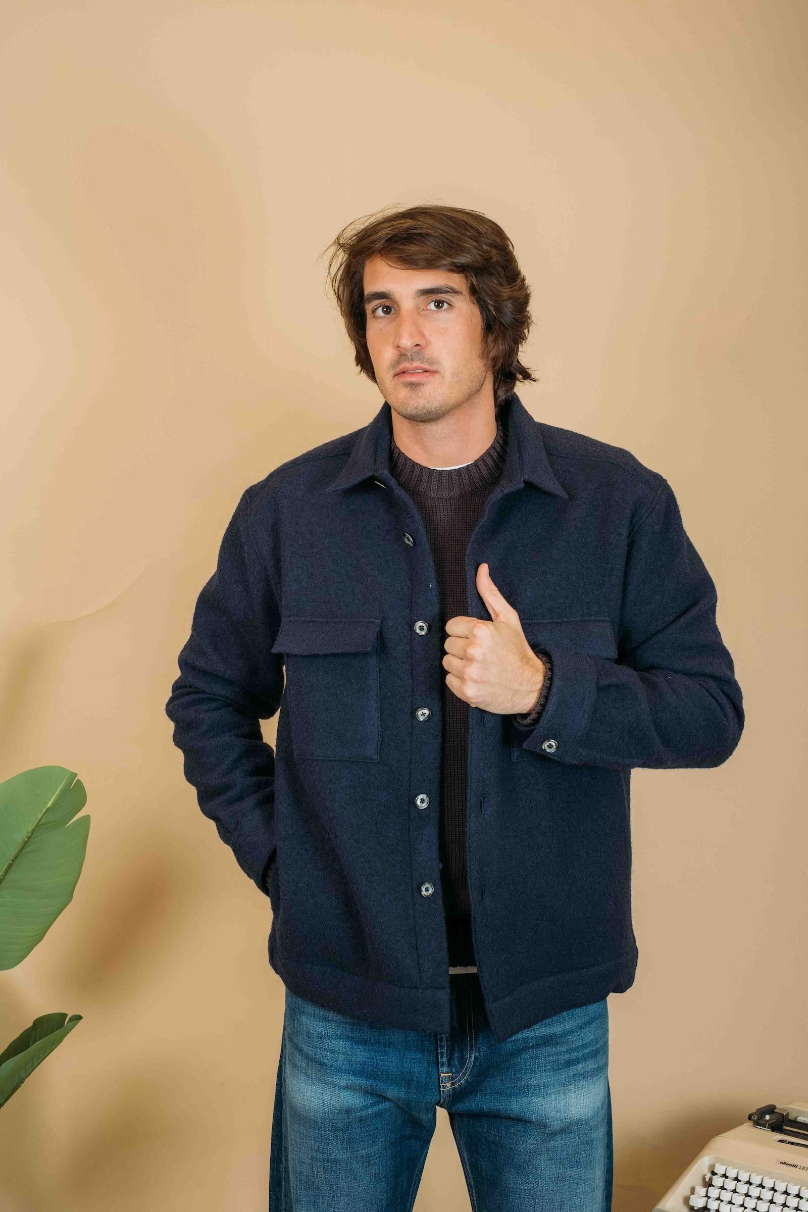 Overshirt In Lana 150ML 91459 006 Xacus 