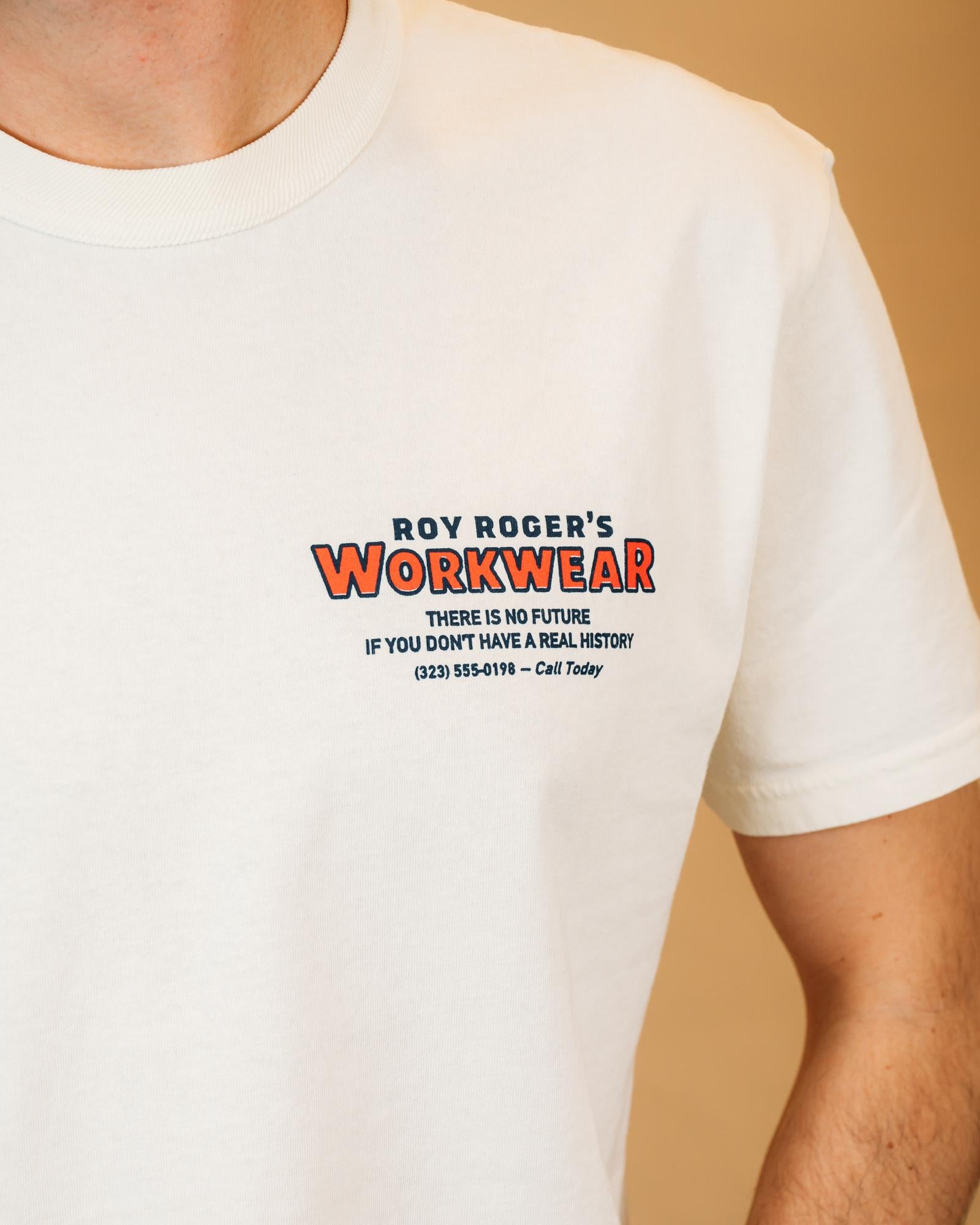 T-shirt Roy Roger's Workerwear Workwear Butter, finitura morbida e resistente.