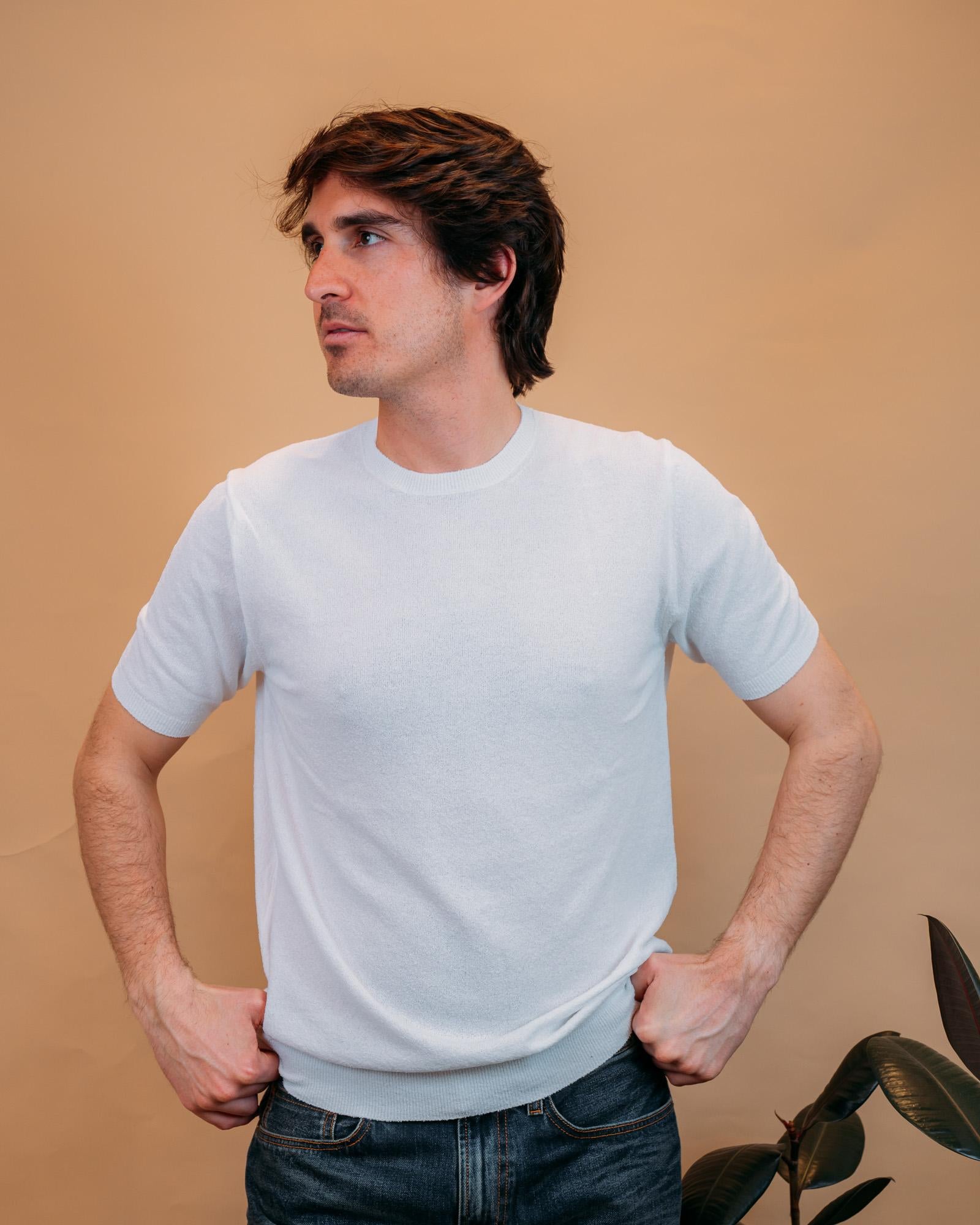 T-shirt in Spugna Bianco Ottico 1461520 001 Gaffi 