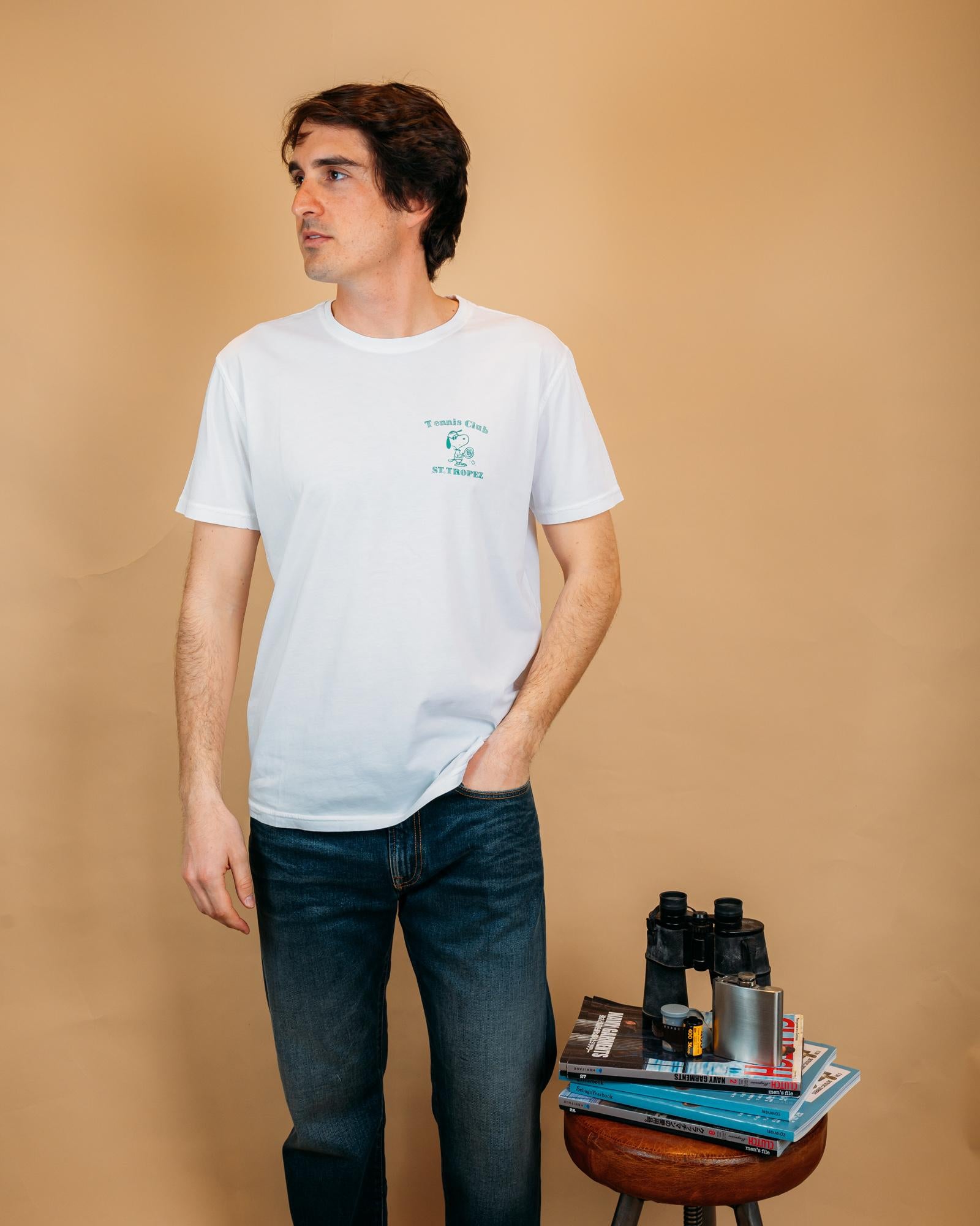 T-shirt Graphic St. Tropez White BLKM8000 01 Bl'ker 