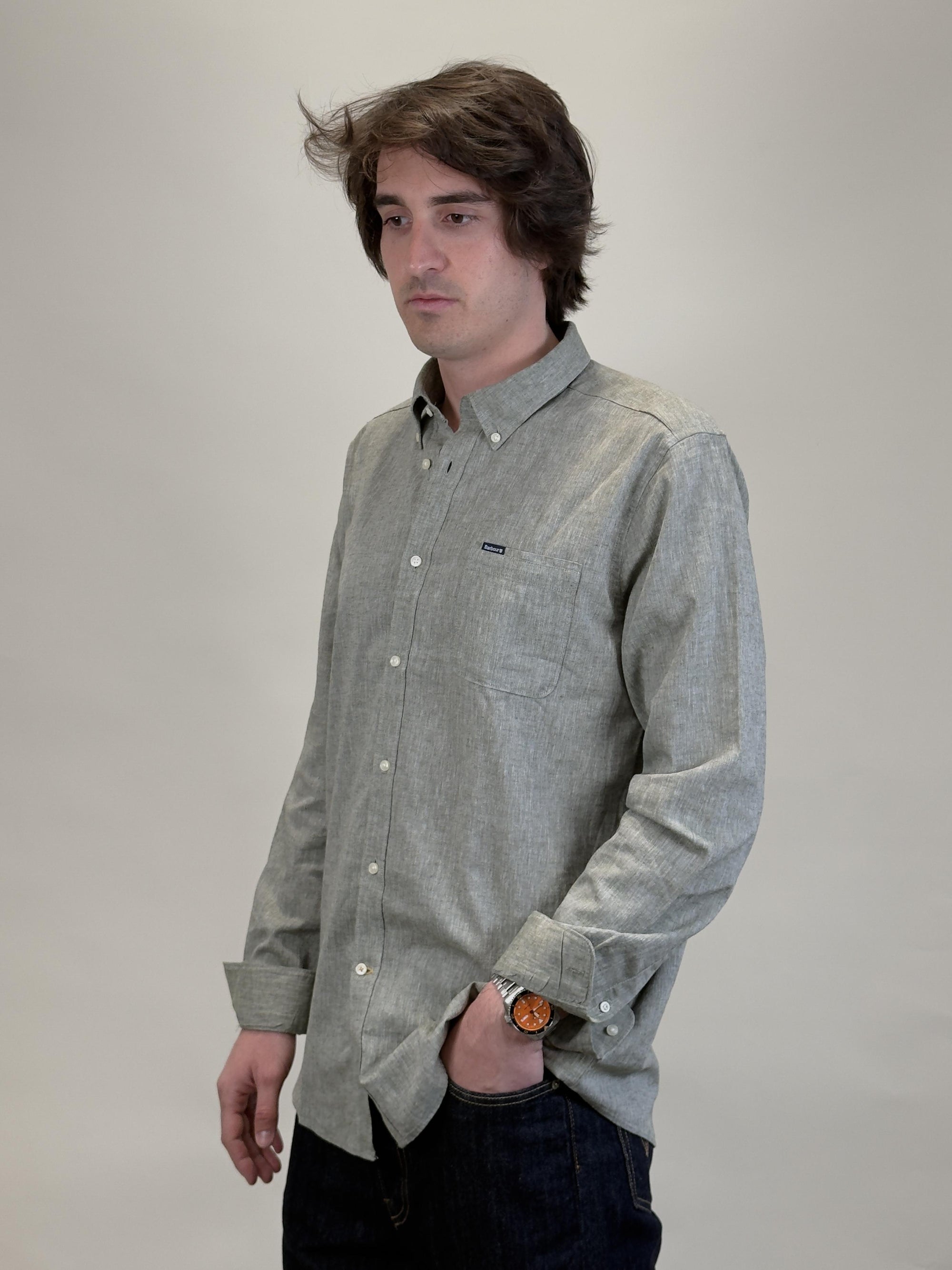 Camicia Nelson Tailored MSH5090 OL31 Barbour