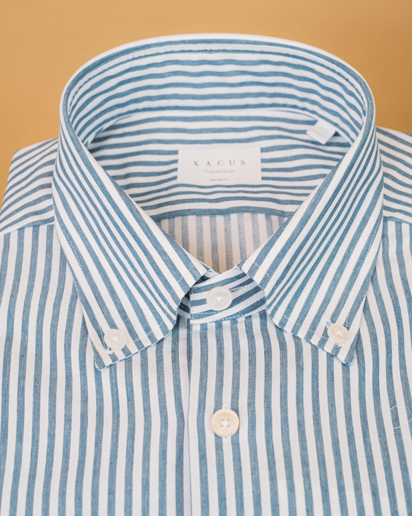 Camicia Travel Blu WF507ML 91810 009 Xacus 