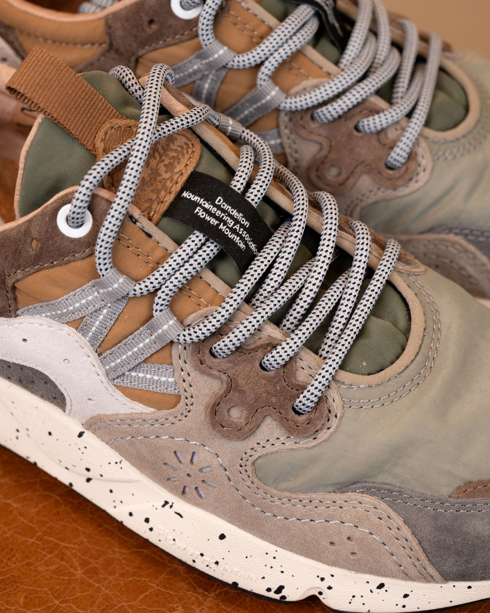 Flower mountain yamano 3 grey onion sneaker tessuto e suede