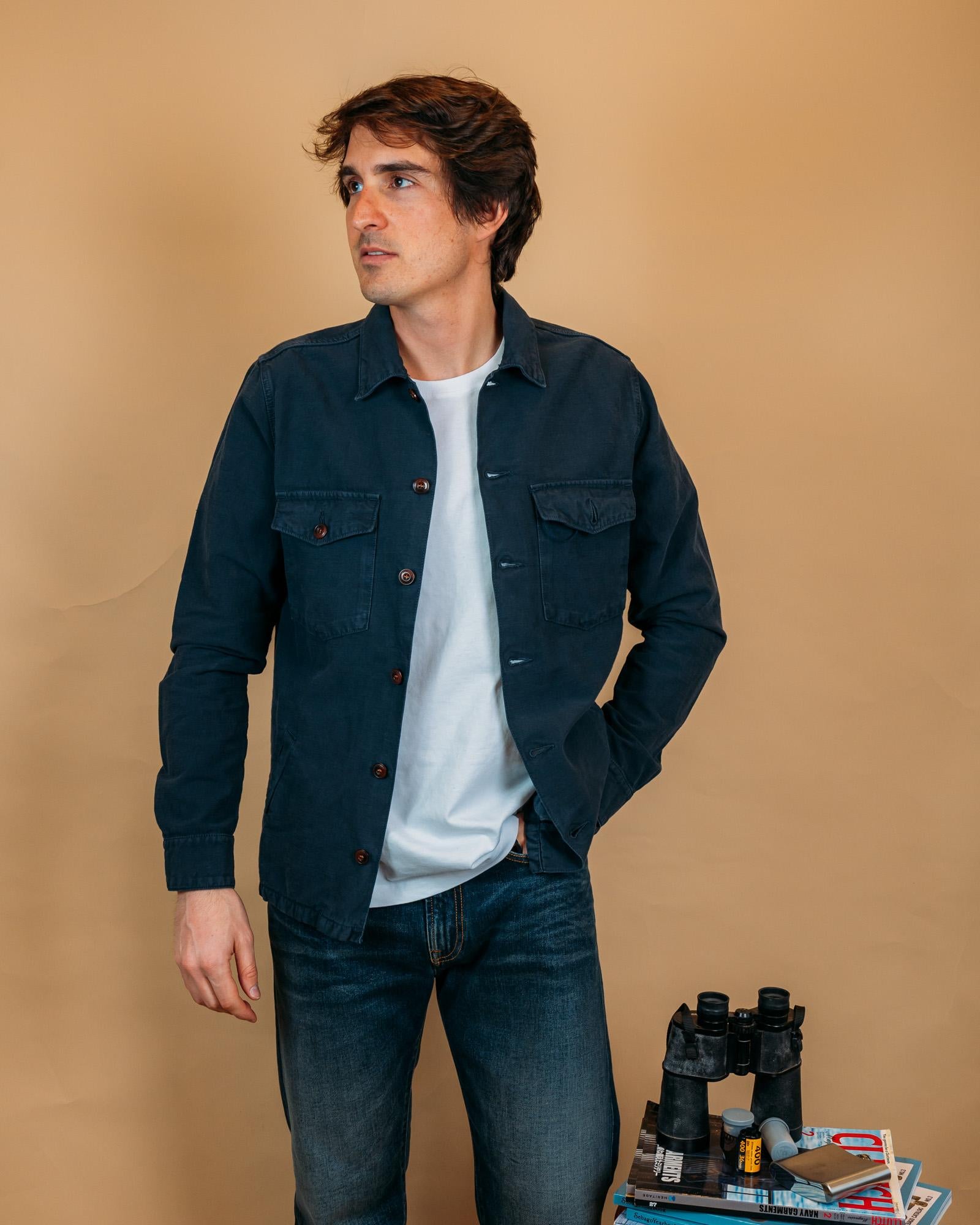 Overshirt Acadia Navy ACADIALINO NA Bl'ker 