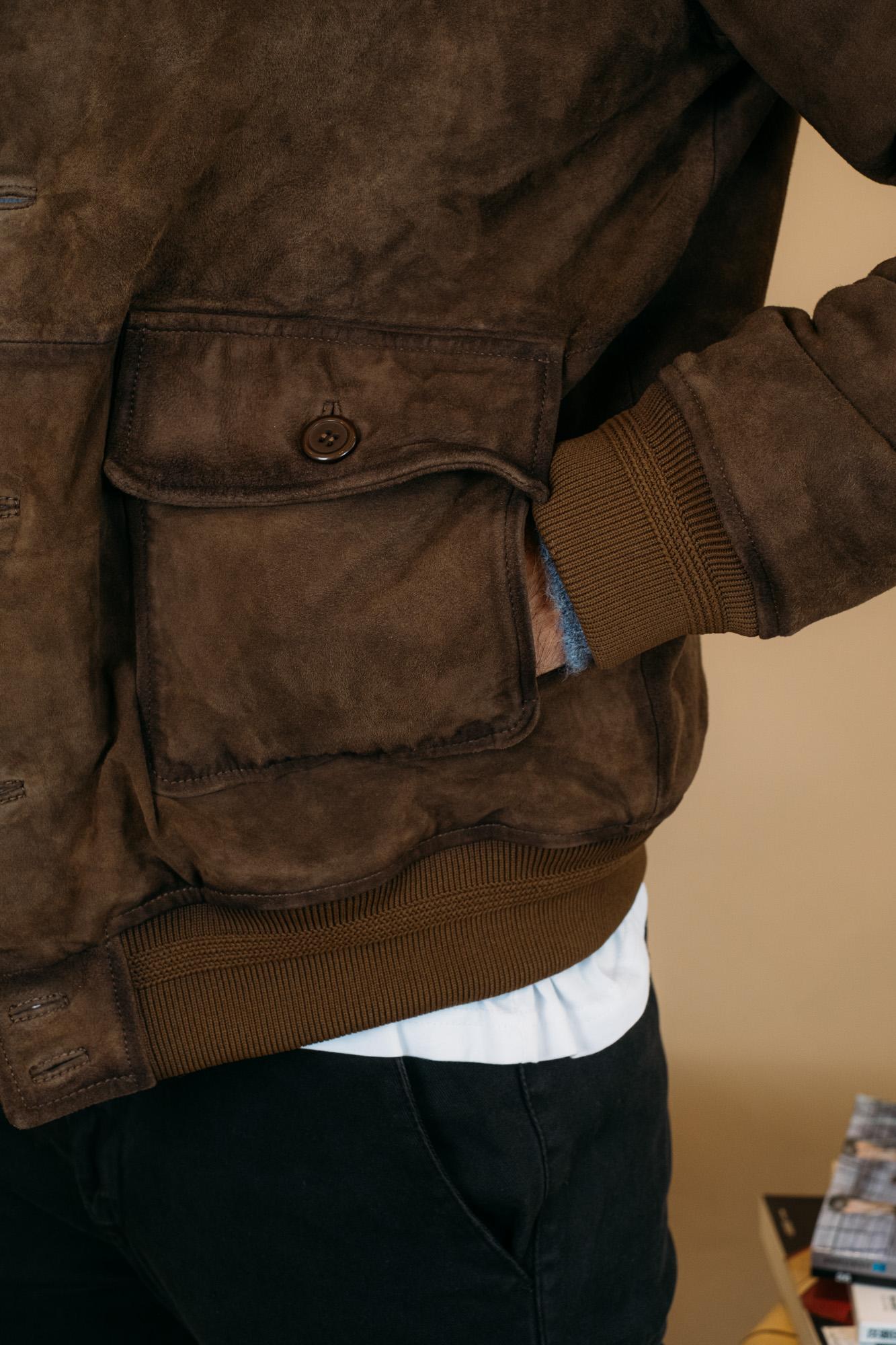 Jacket Newman Suede RRU90143CK45XXXX C0284 Roy Roger's 