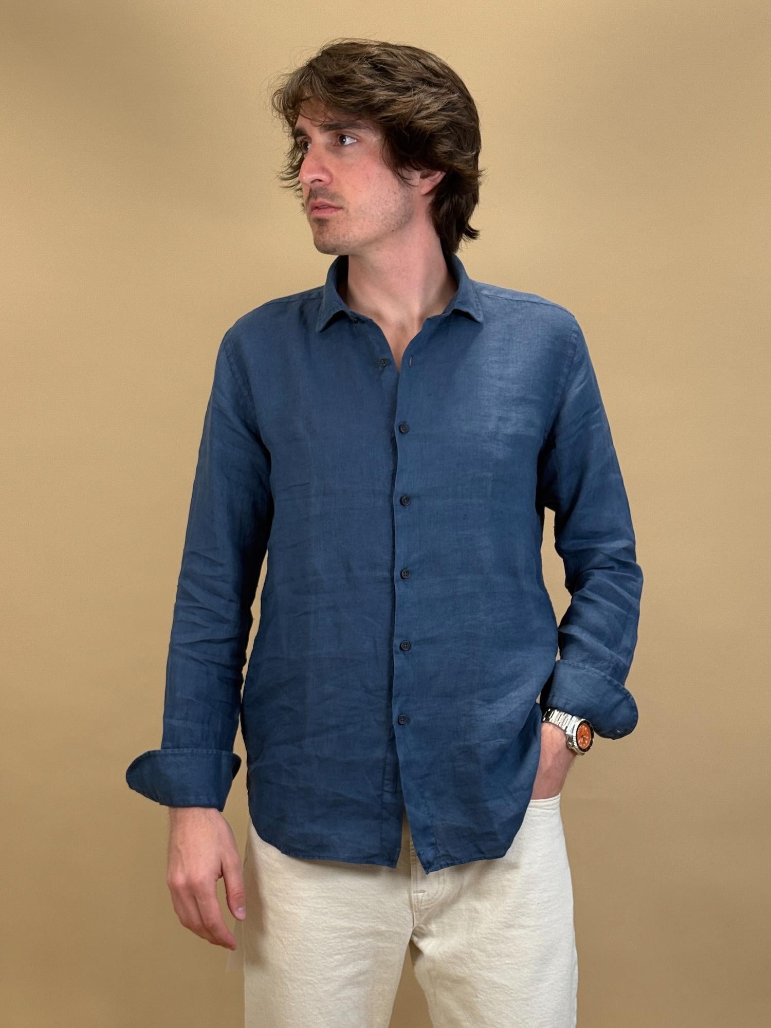 Camicia in Lino 748ML81191 808 Xacus