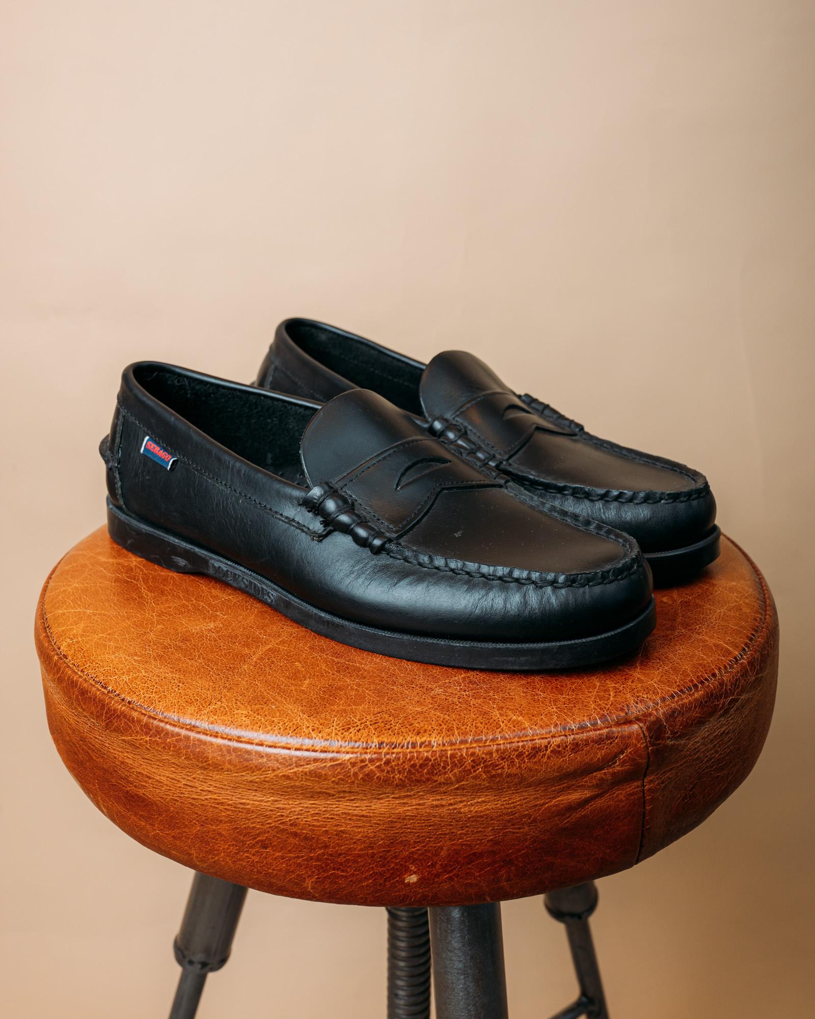 Mocassini Dolphin Waxed Black 76114QW 924 Sebago 