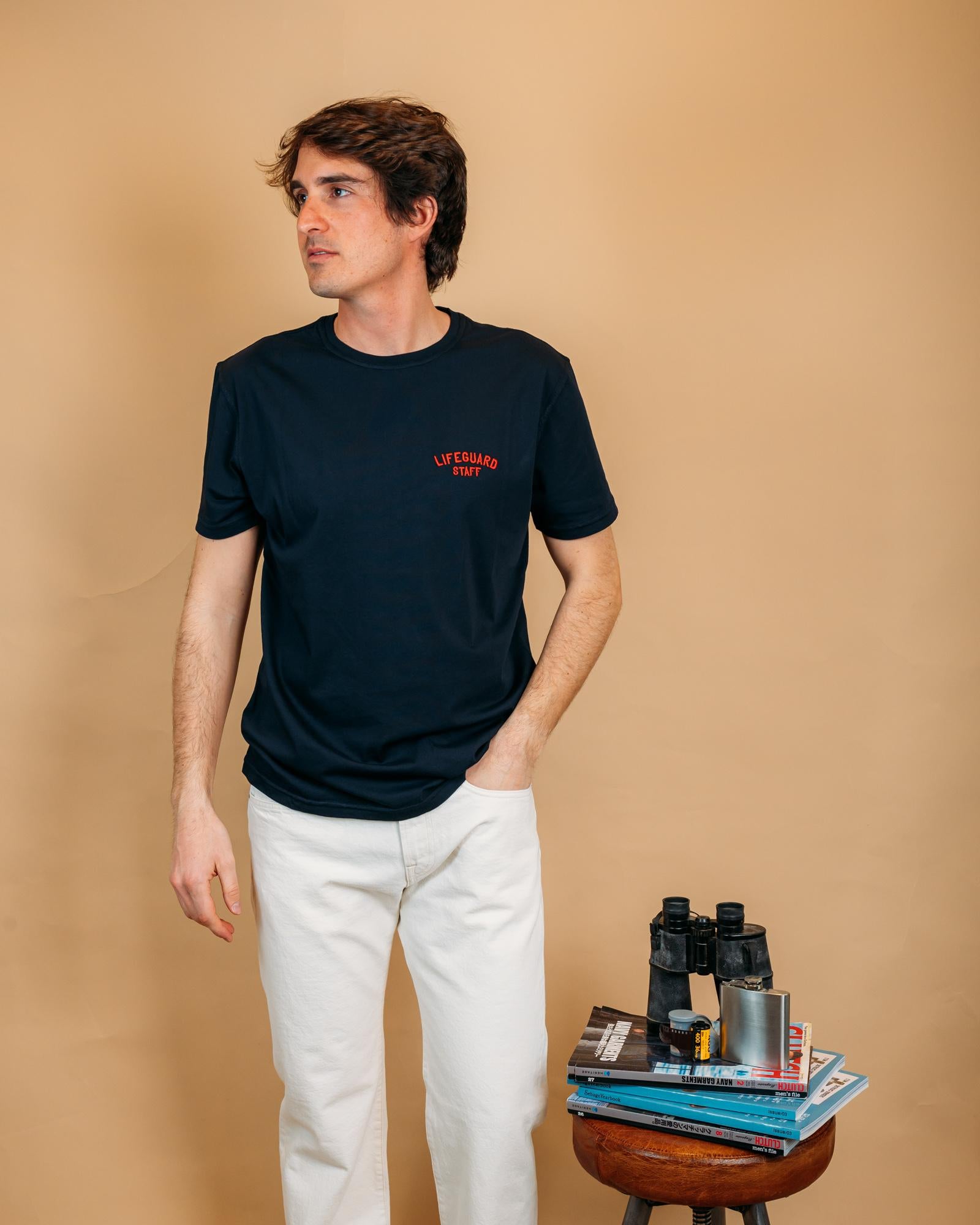 T-shirt Graphic Jaws Navy BLKM8000 09 Bl'ker 