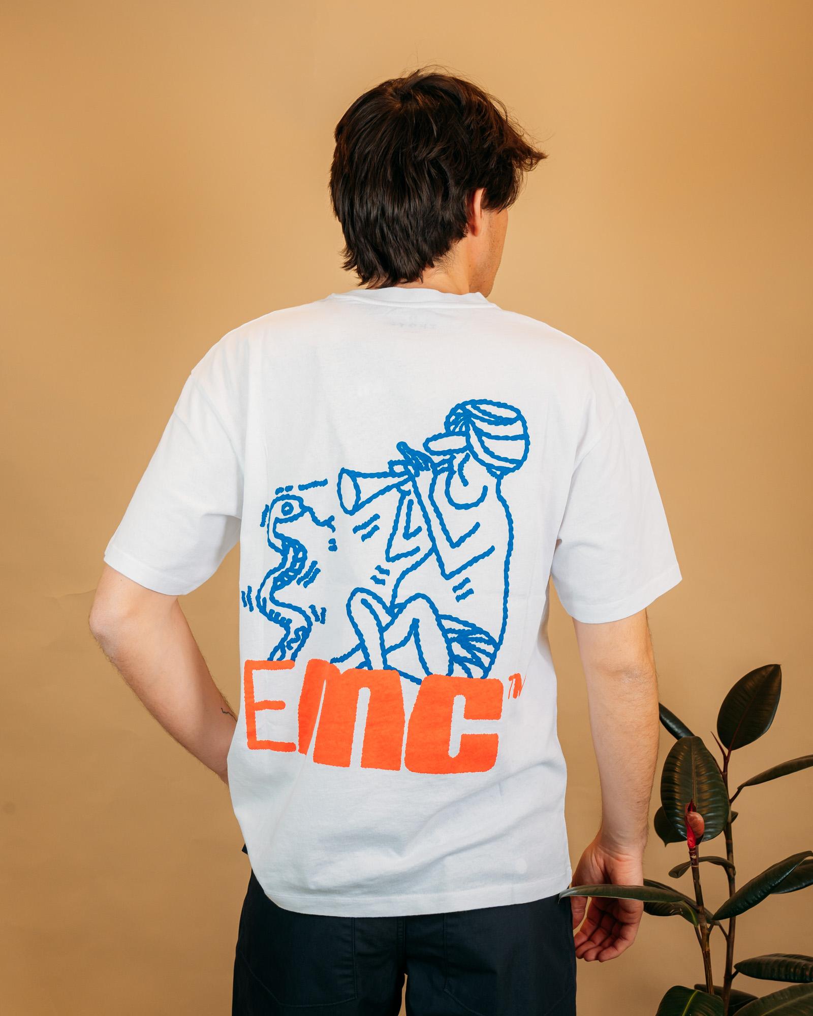 Edwin t-shirt girocollo uomo white stampa grafica alta qualità