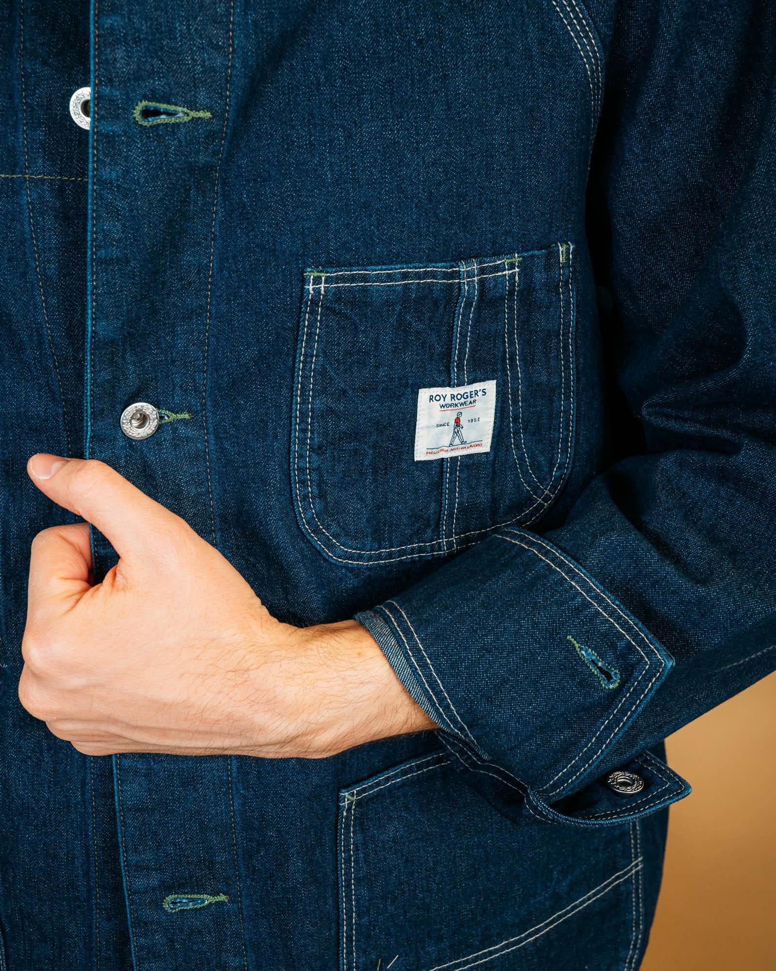 Giacca Chore Denim Rinse RRW041CQ420021 C0999 Roy Roger's Workwear 