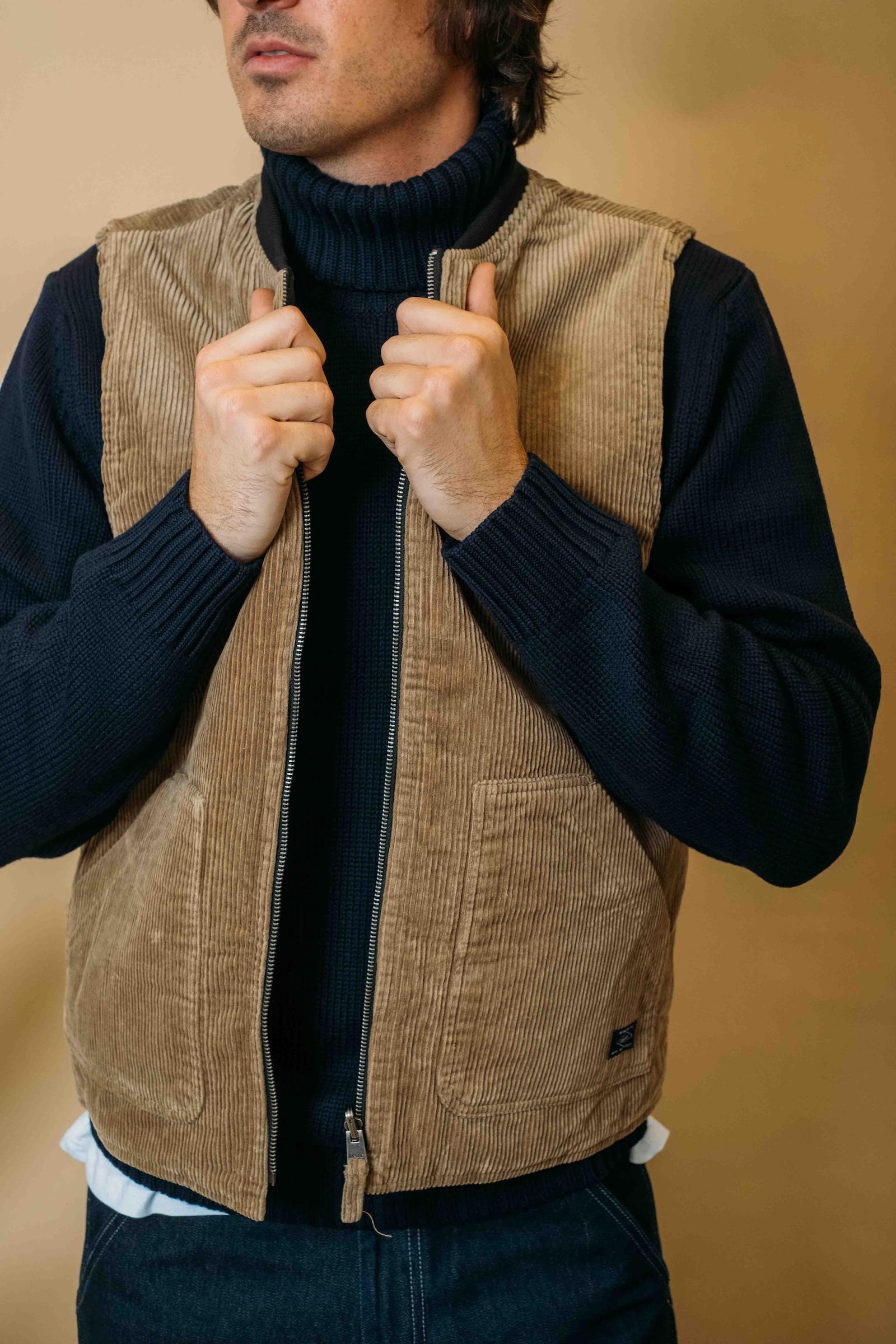 Gilet Martin Corduroy Doubleface MARTIN V05 5222 Impure