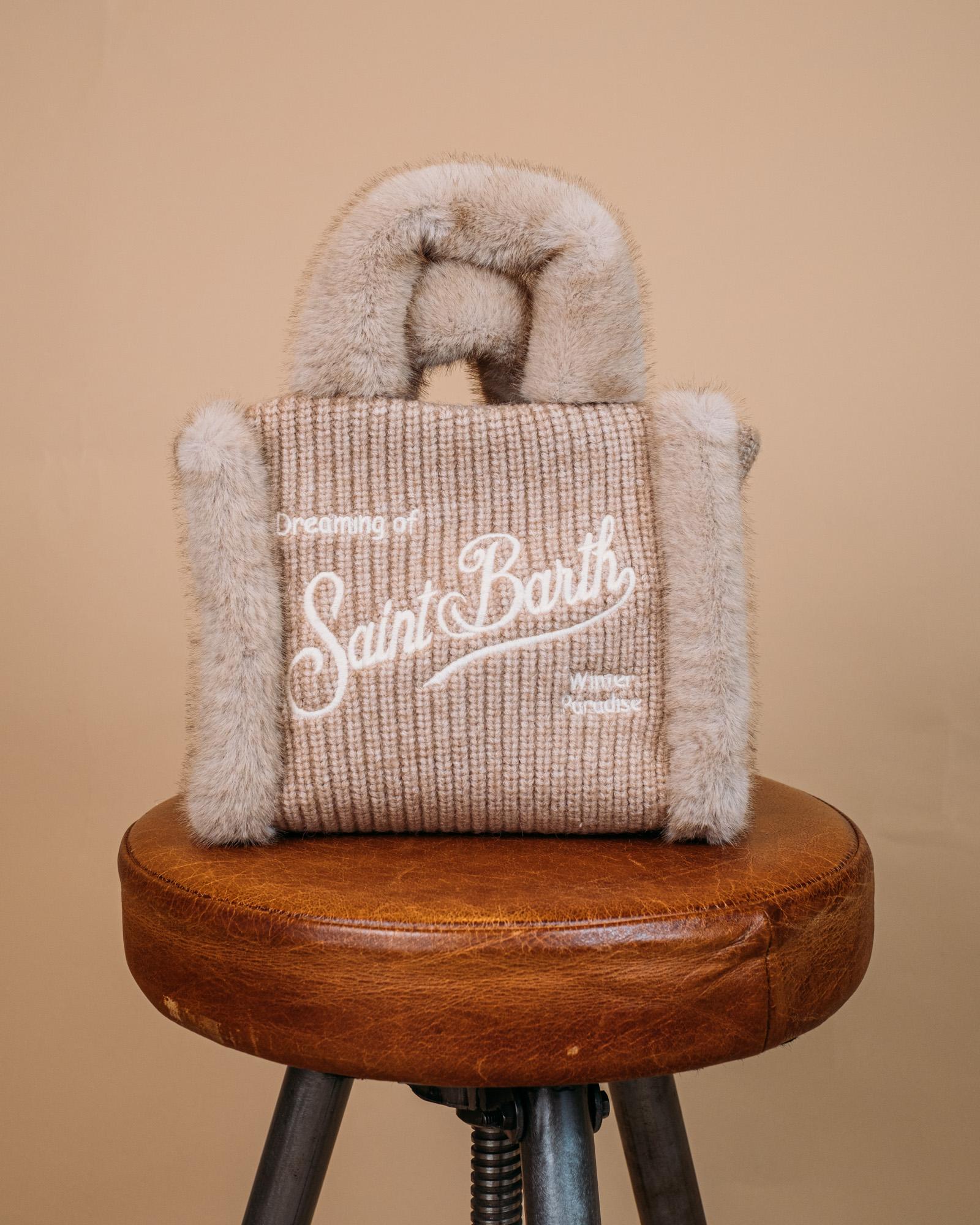 Small Bag With Strap VANITY MINI SHEARLING 00295I MC2 Saint barth 