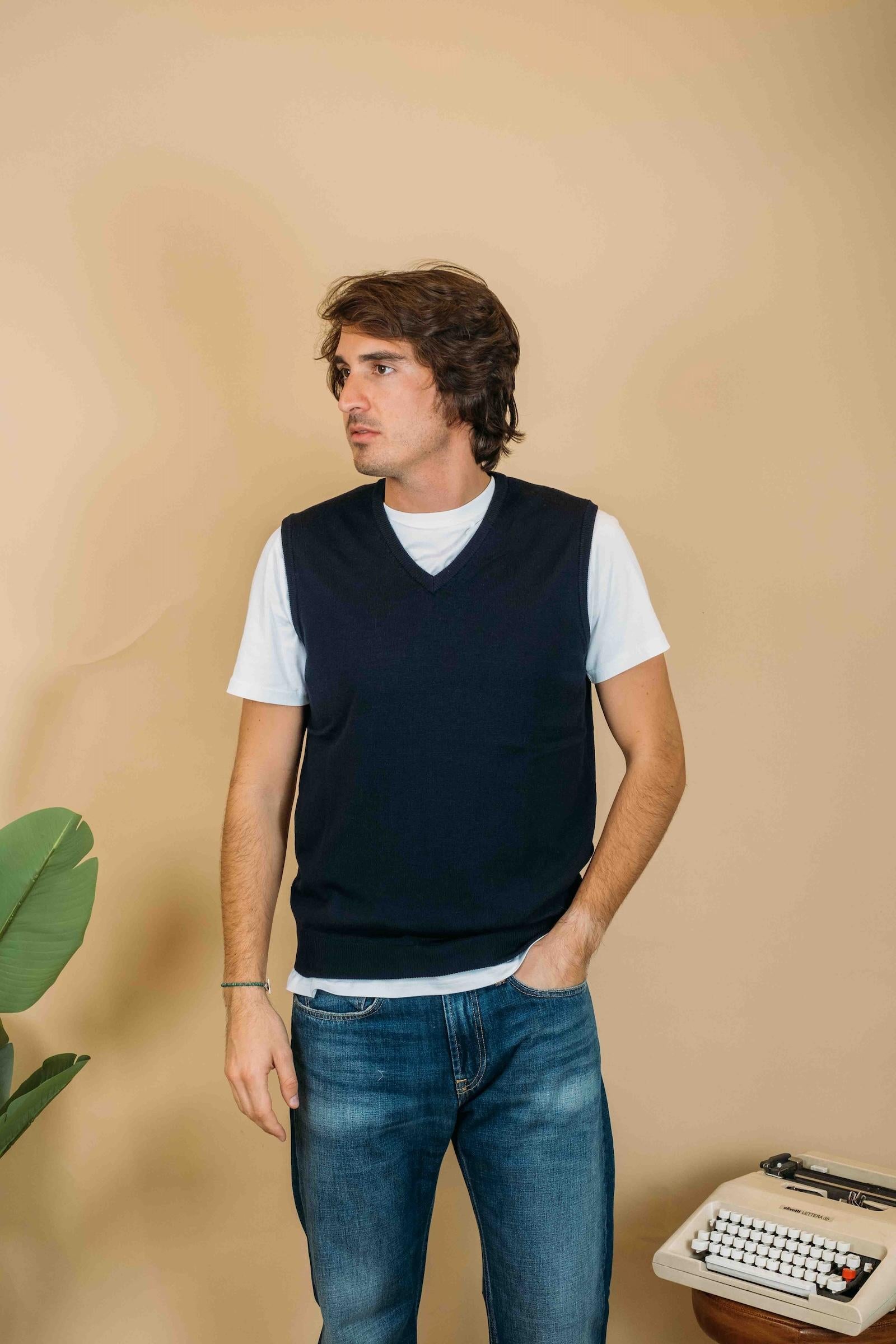 Gilet a V 1859008 442 Gaffi 