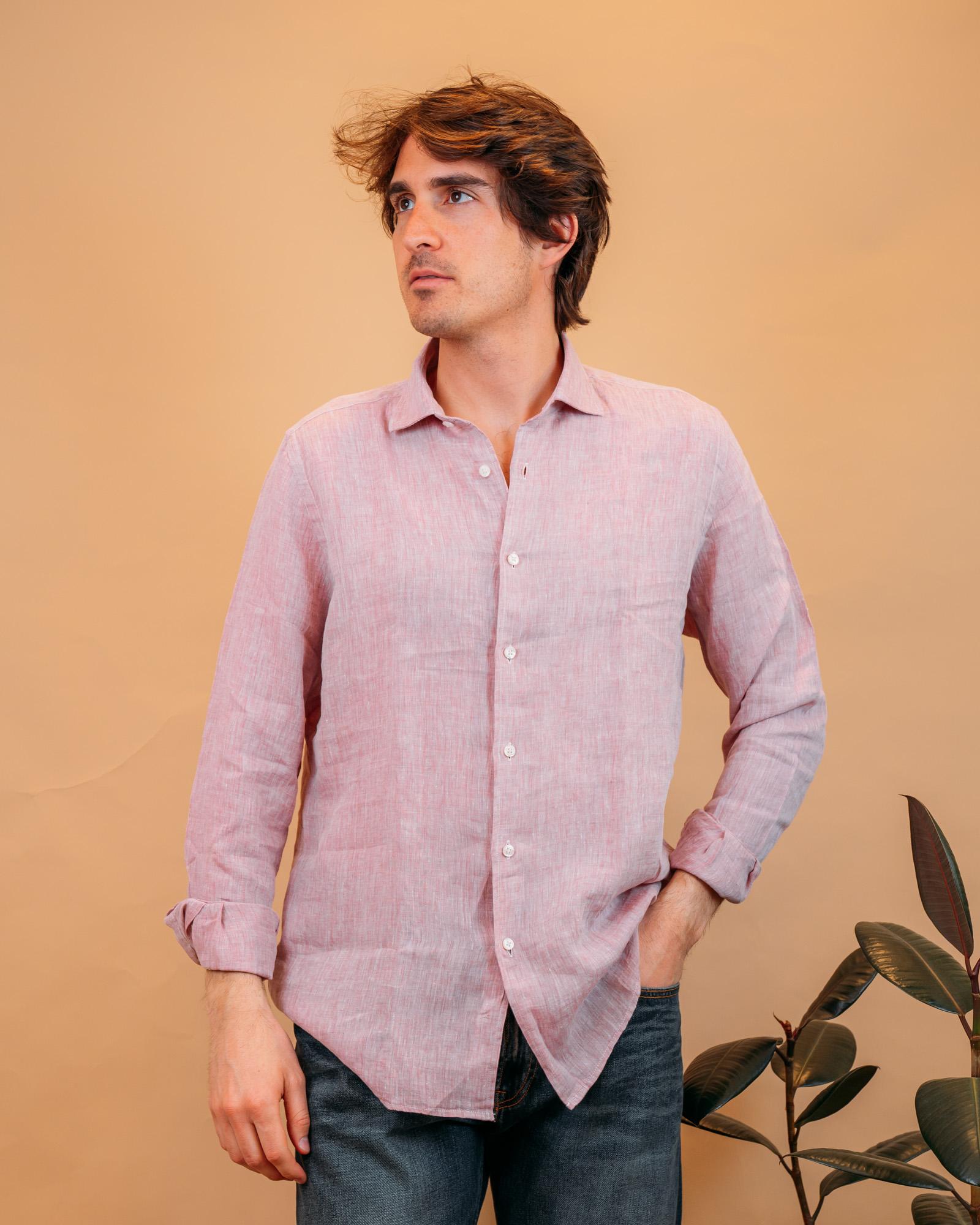 Camicia in Lino Cipolla 2830554 42 Portofiori 