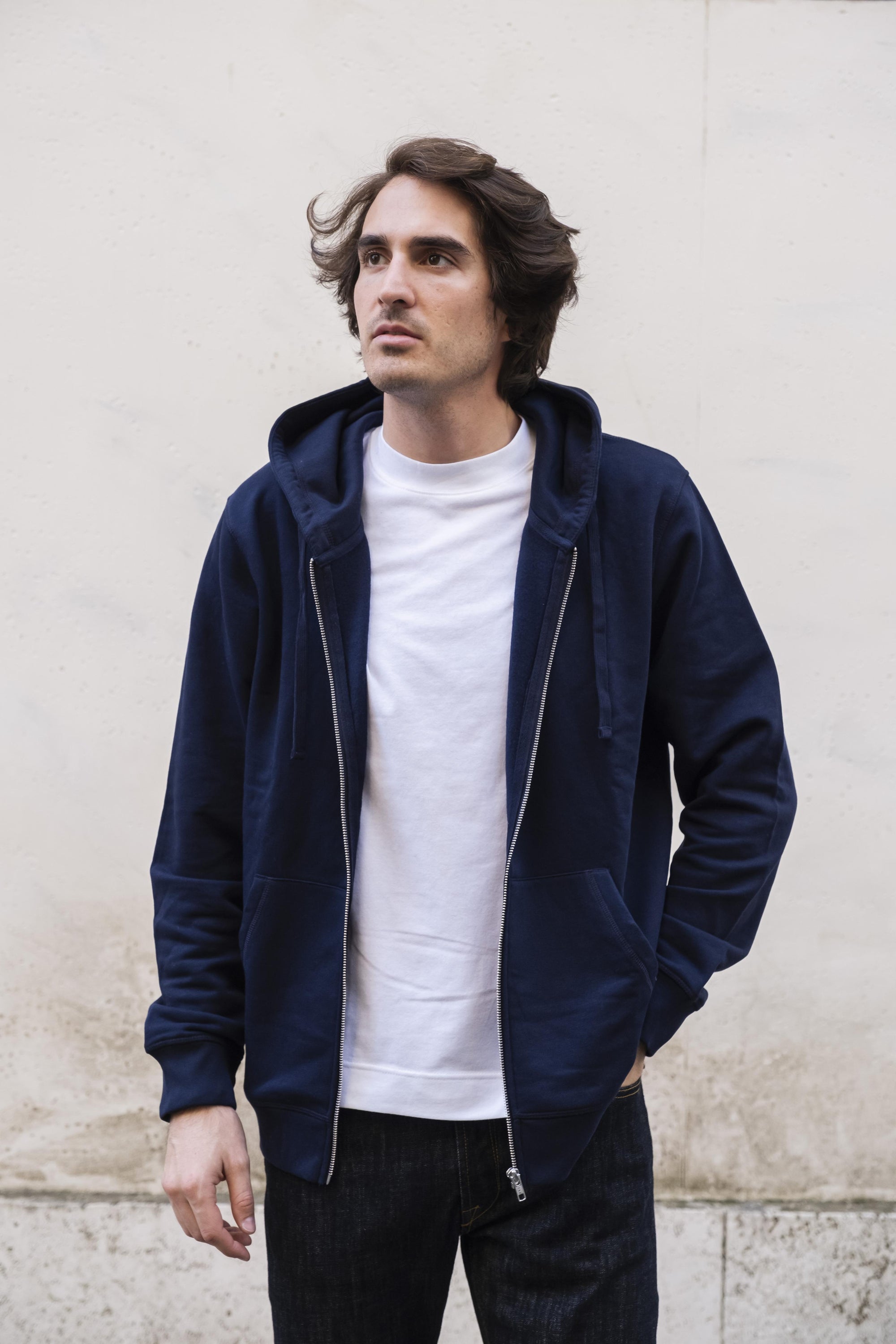 Mixer Zip Hoodie MIXERNAVY NAVY Gaffi 