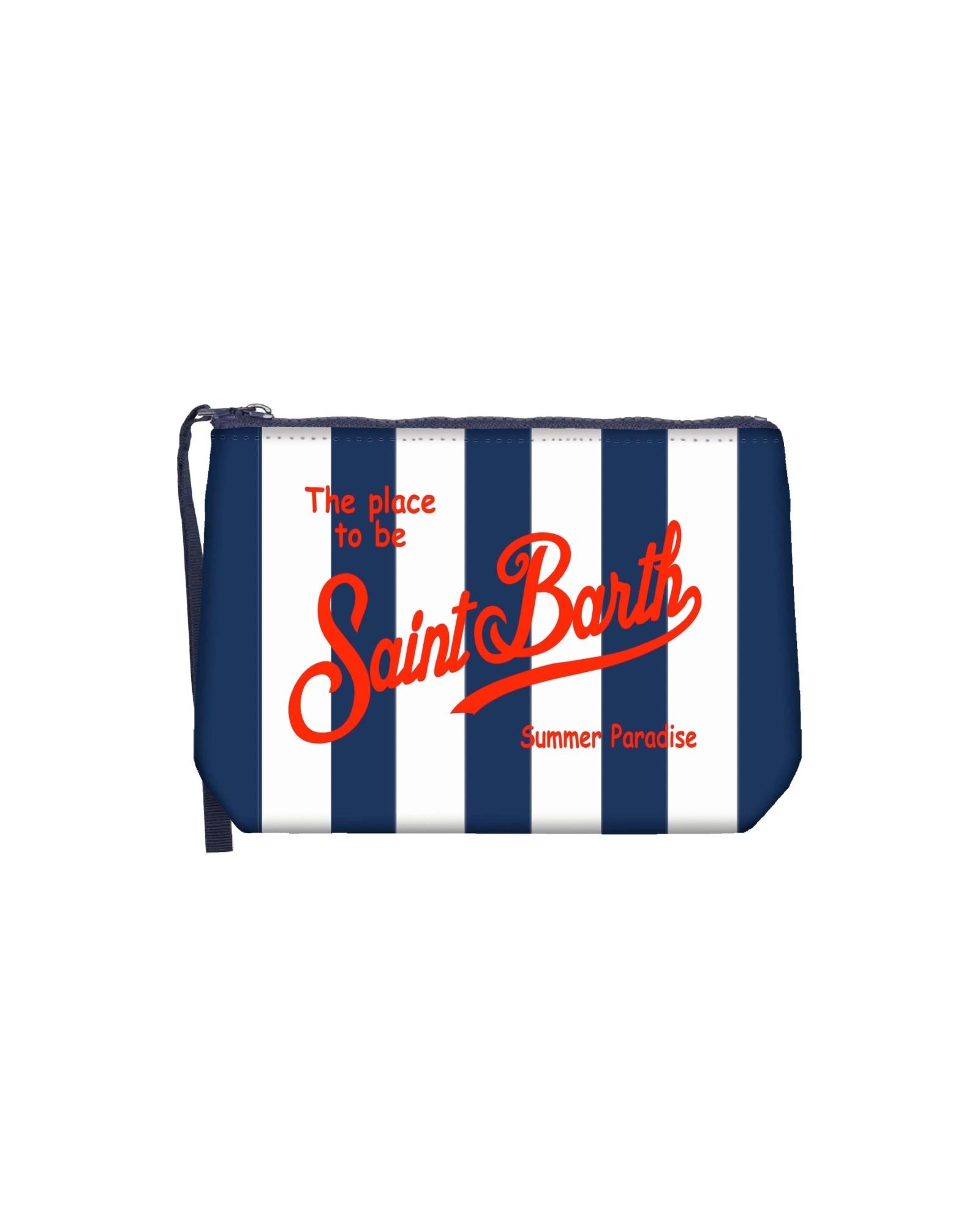 Pochette Aline Righe Larghe Blu ALIN001 07817L MC2 Saint barth 