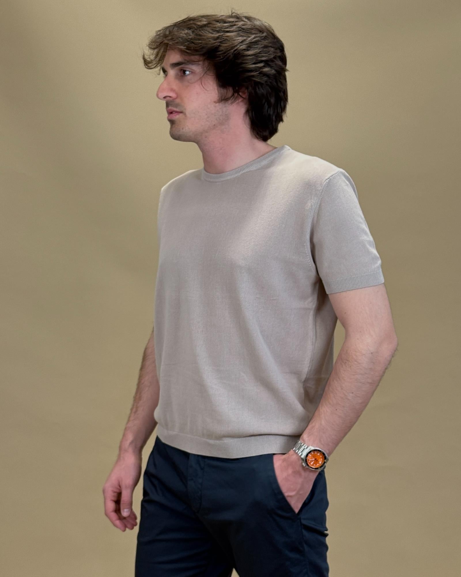 T-shirt Crepe in Filo 56063S 2545 Gaffi