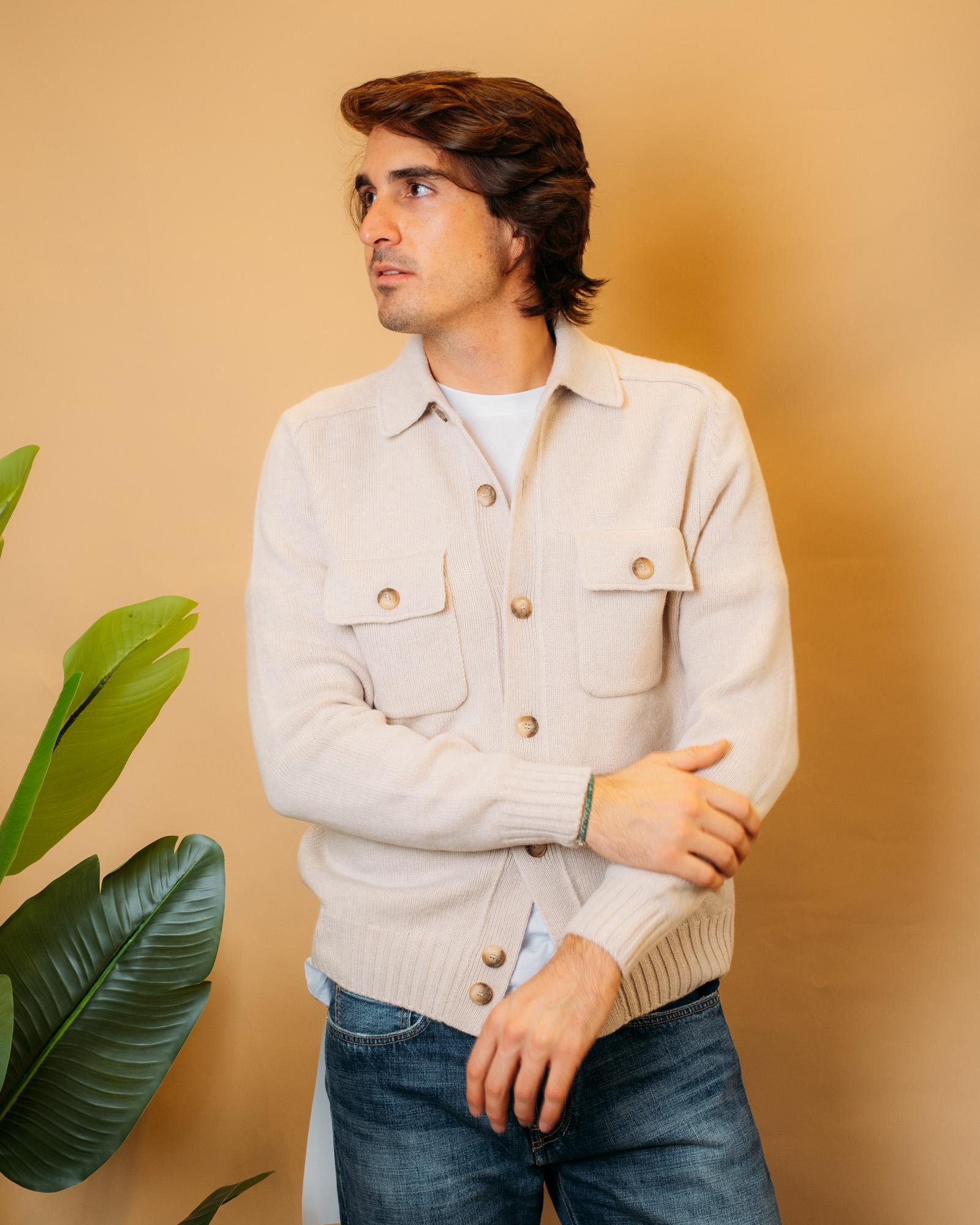 Overshirt in Lana 13109 054 Gran Sasso 