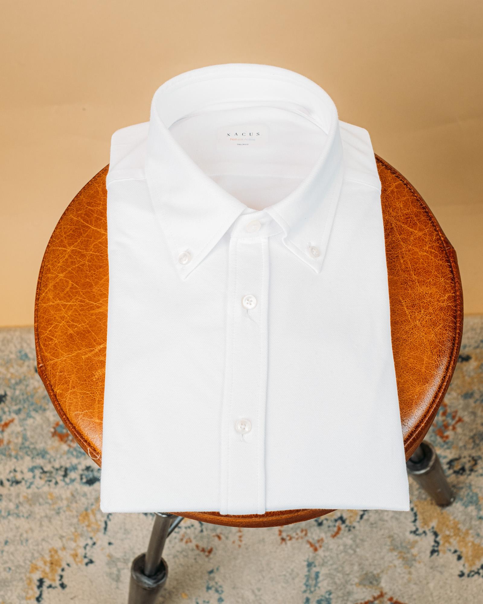 Camicia Natural Active Bianco ACN507ML 91601 001 Xacus 