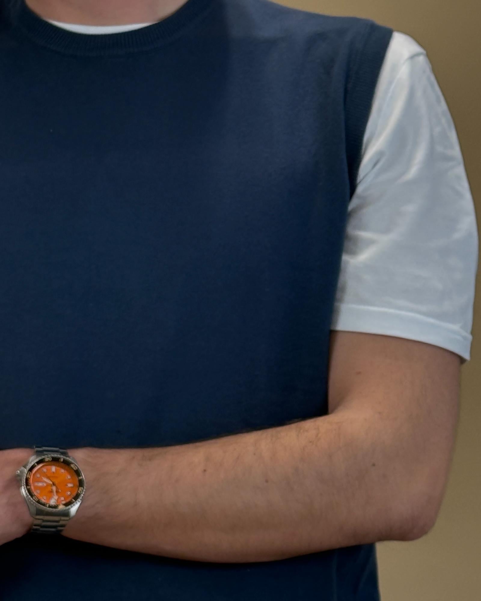 Gilet in Filo MA7440BLU BLU Gaffi