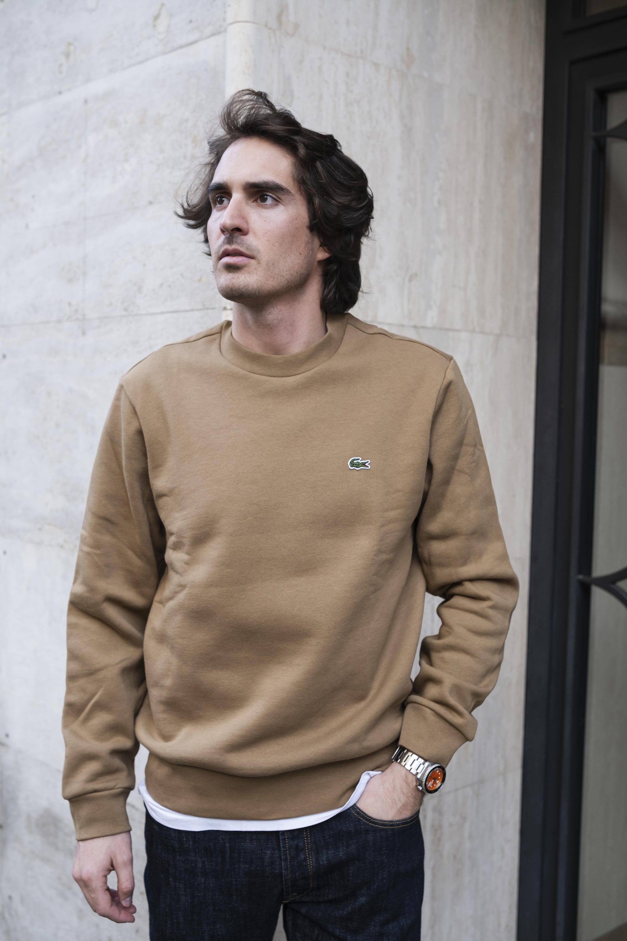 Felpa Girocollo SH9608SIX COOKIE Lacoste 