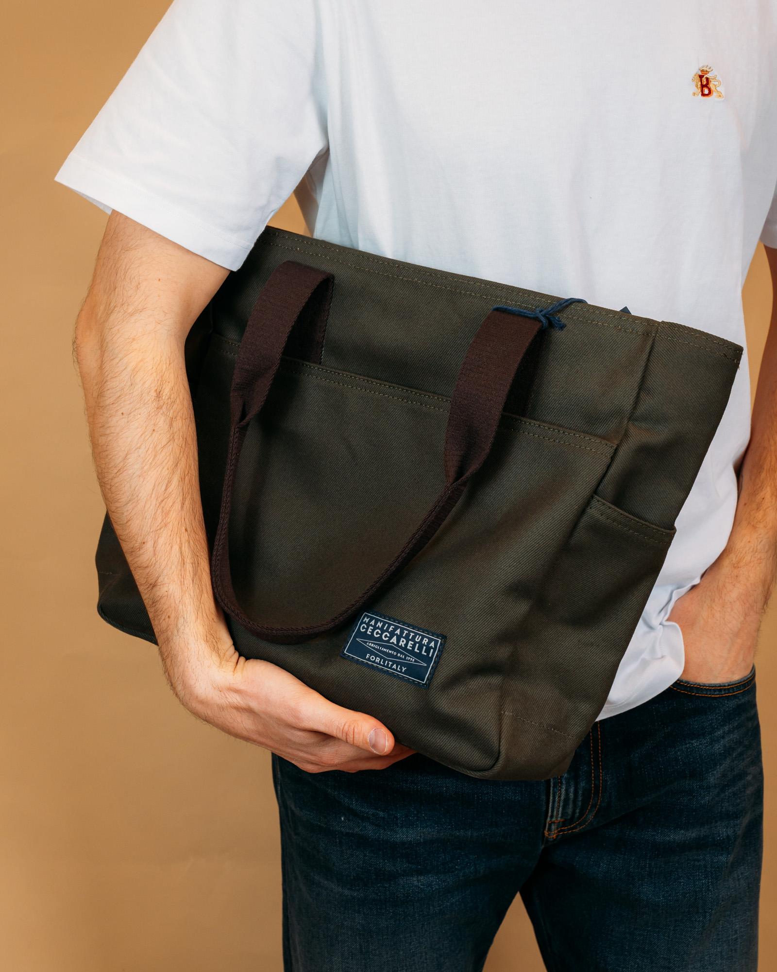 Tote Bag Green MC106_DZ GR Manifattura Ceccarelli 