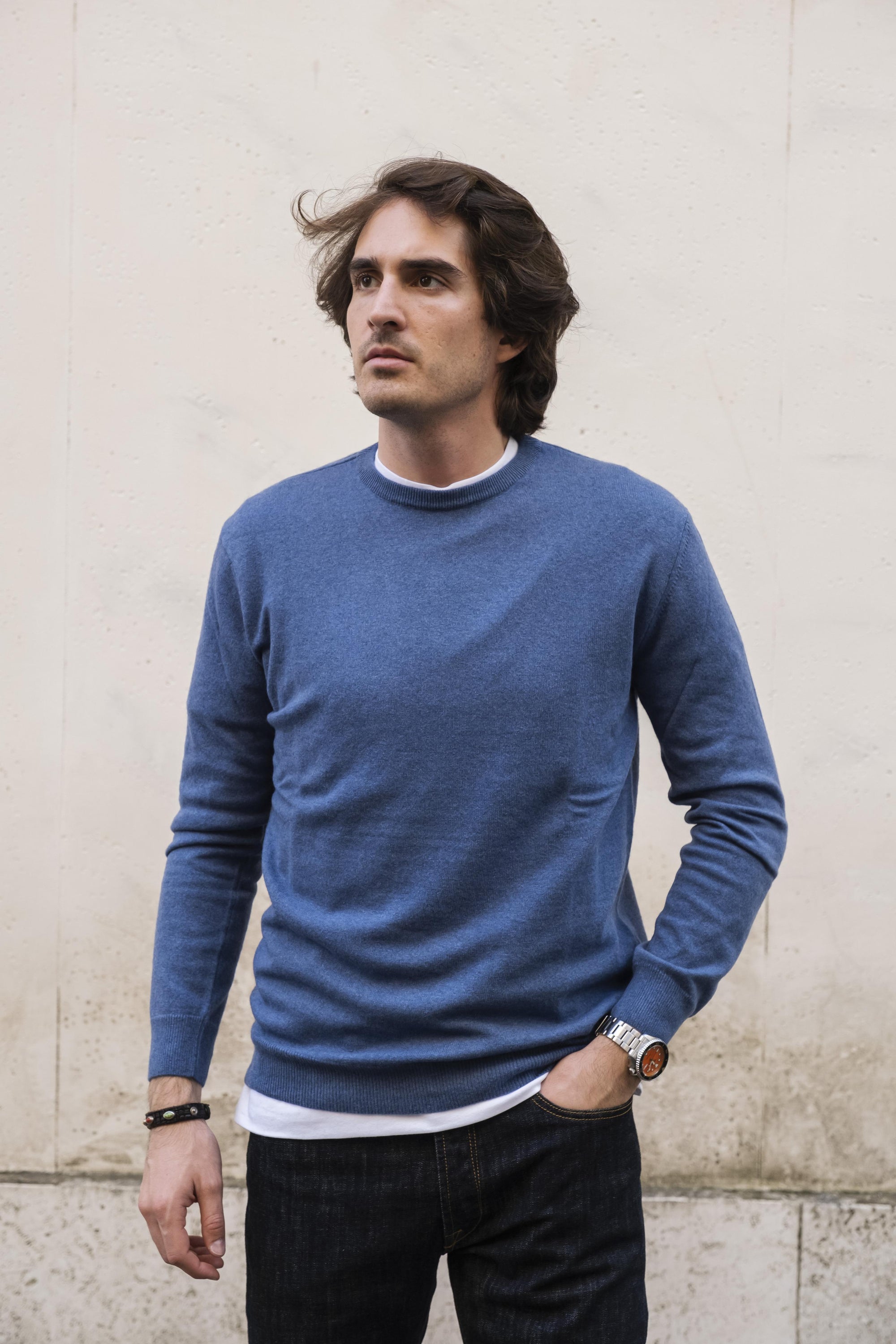 Girocollo Misto Cashmere MA7065LAVAGNA LAVAGNA Gaffi 