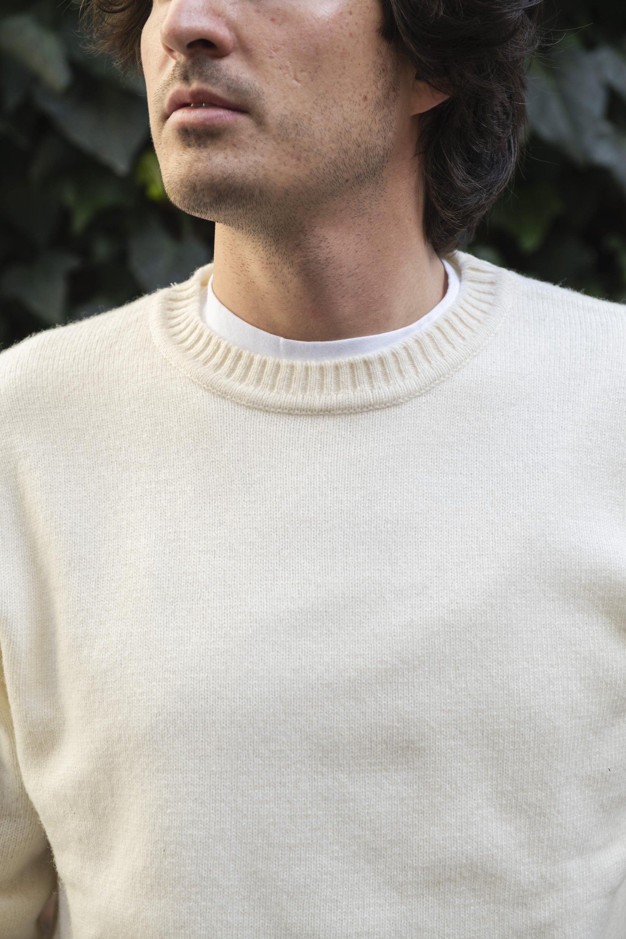 Girocollo Misto Lana SWL1132 OFF WHITE Impure