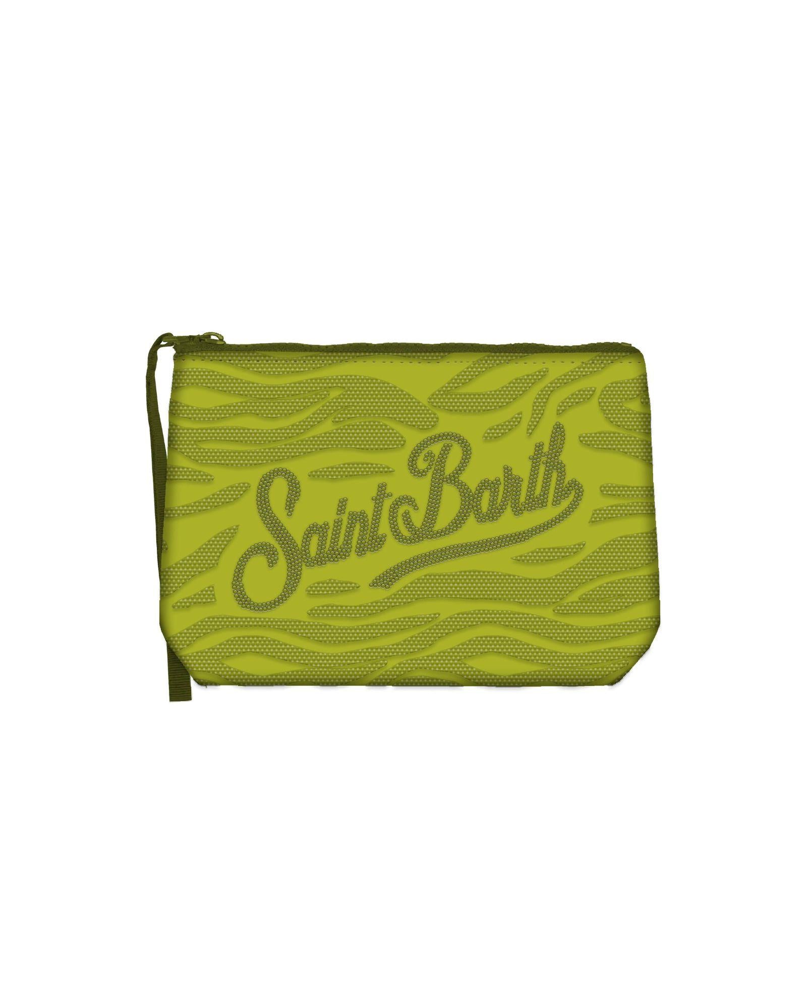 Pochette Aline Strass Zebra Verde ALI0032 00270L MC2 Saint Barth 