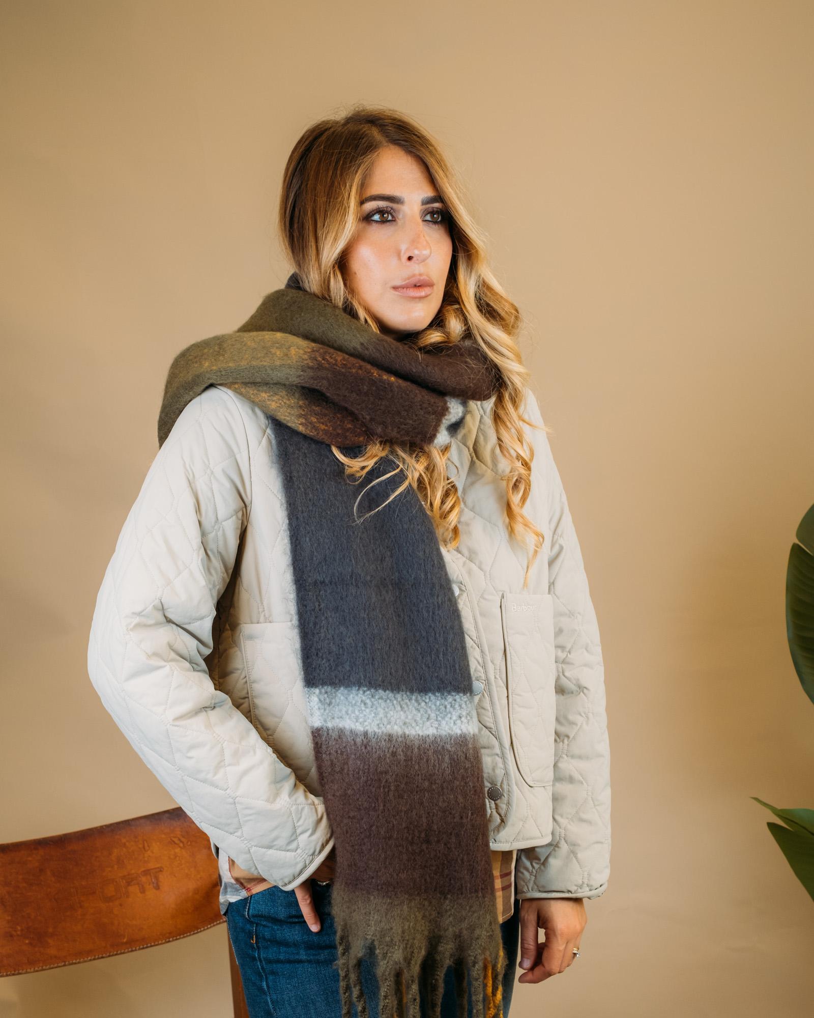 Isla Tartan Boucle Scarf LSC0293 TN11 Barbour 