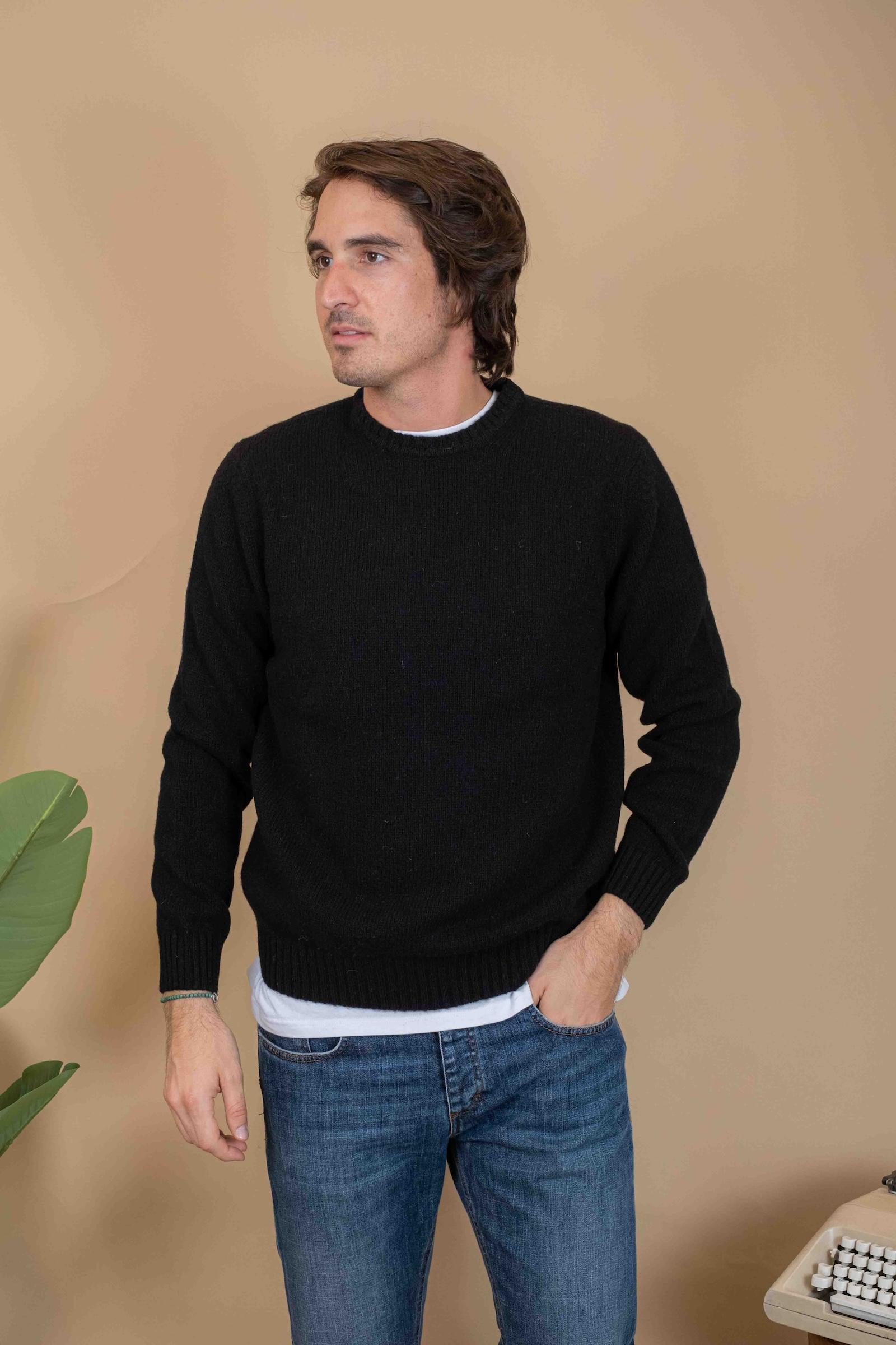 Maglia Shetland 551052030 NERO Gaffi 