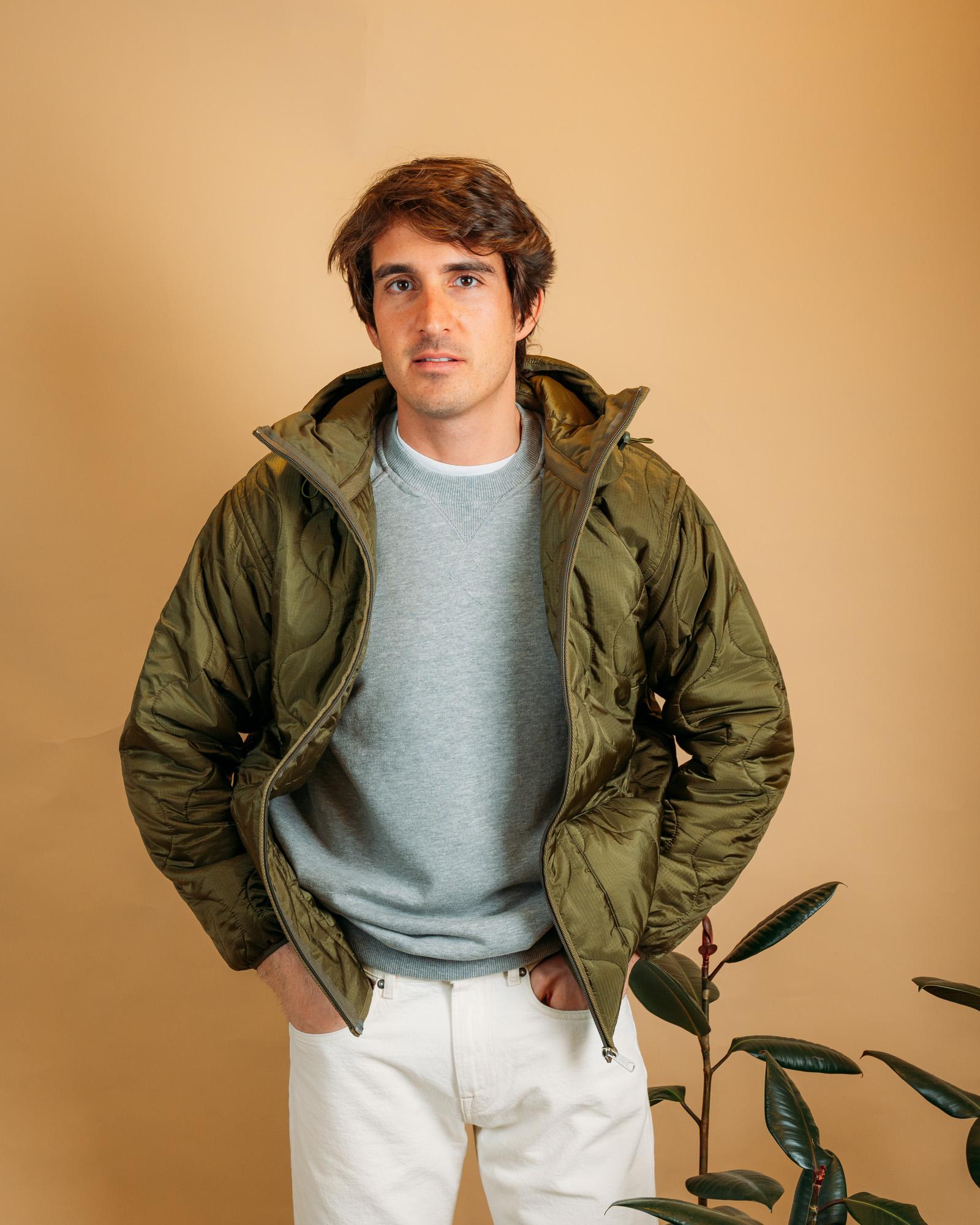 Giacca Padded Ripstop Olive MSQPRNJ OL Gaffi 