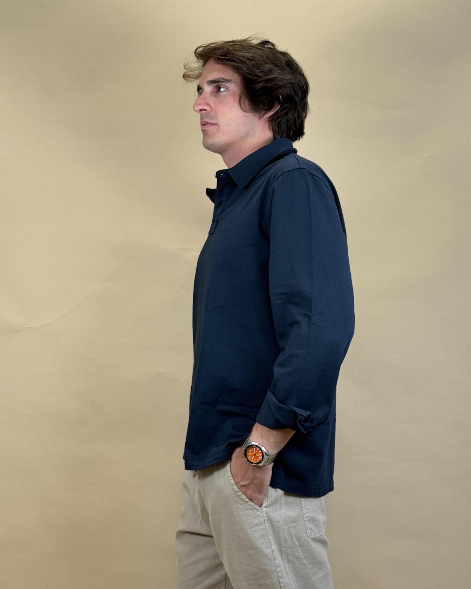 Polo Manica Lunga L6 BL Seadog