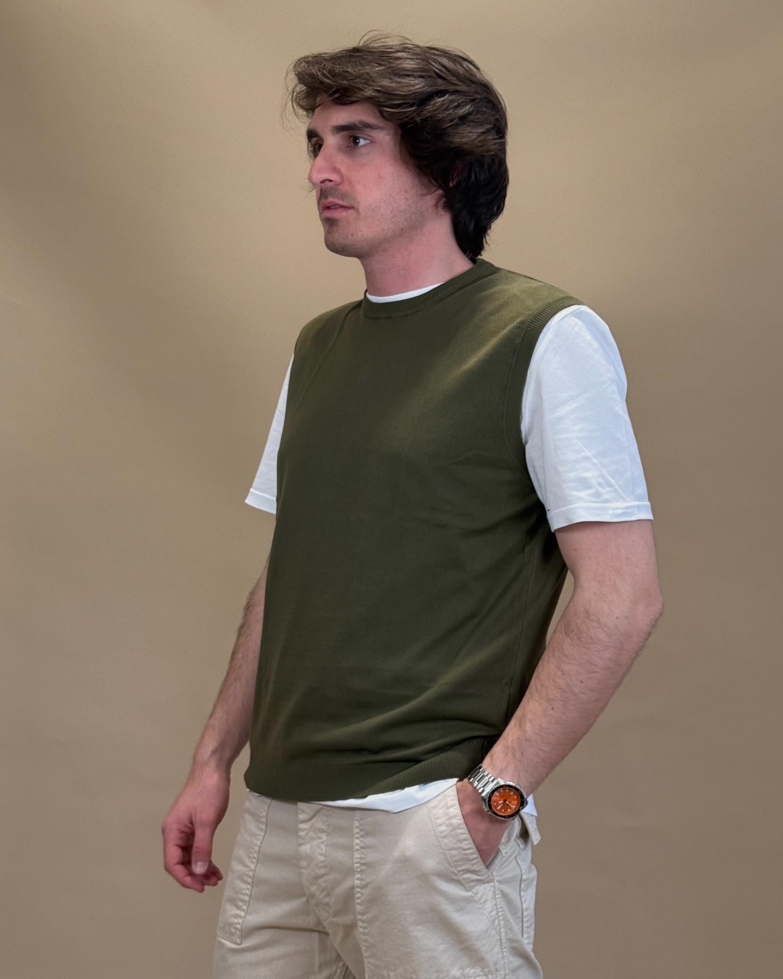 Gilet Filo MA7440MILITARE MILITARE Gaffi