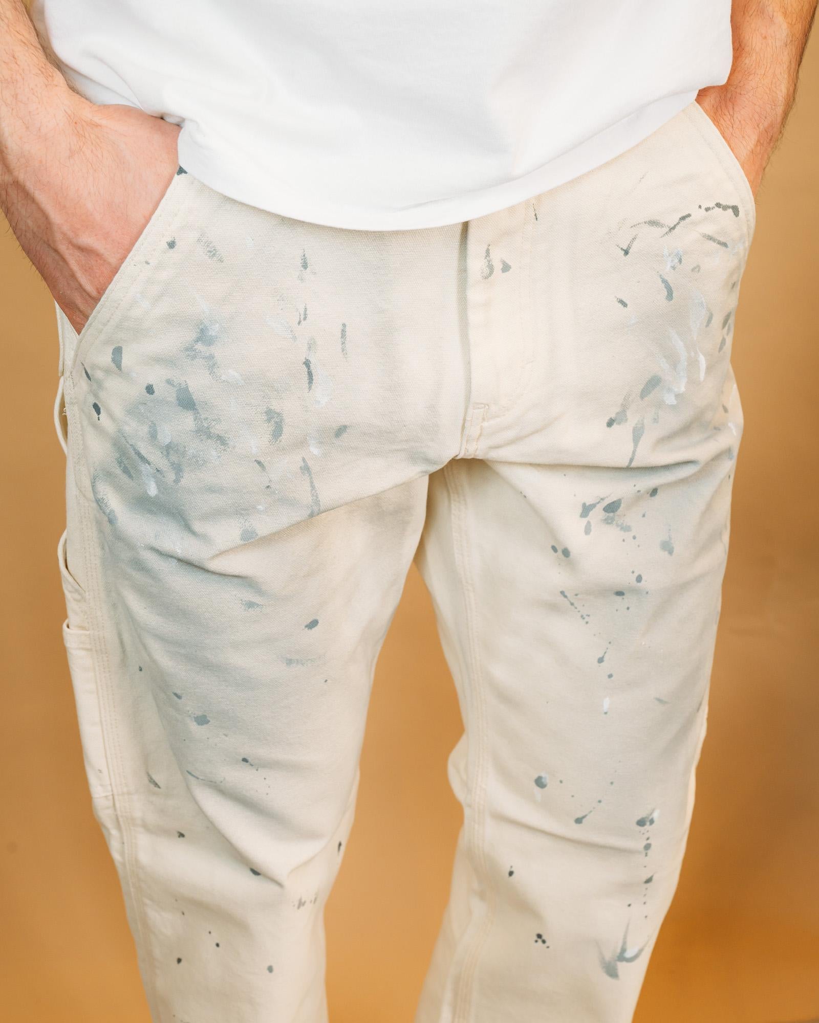 Pantaloni Roy Roger's Workerwear Statement Painter, cuciture rinforzate a contrasto.