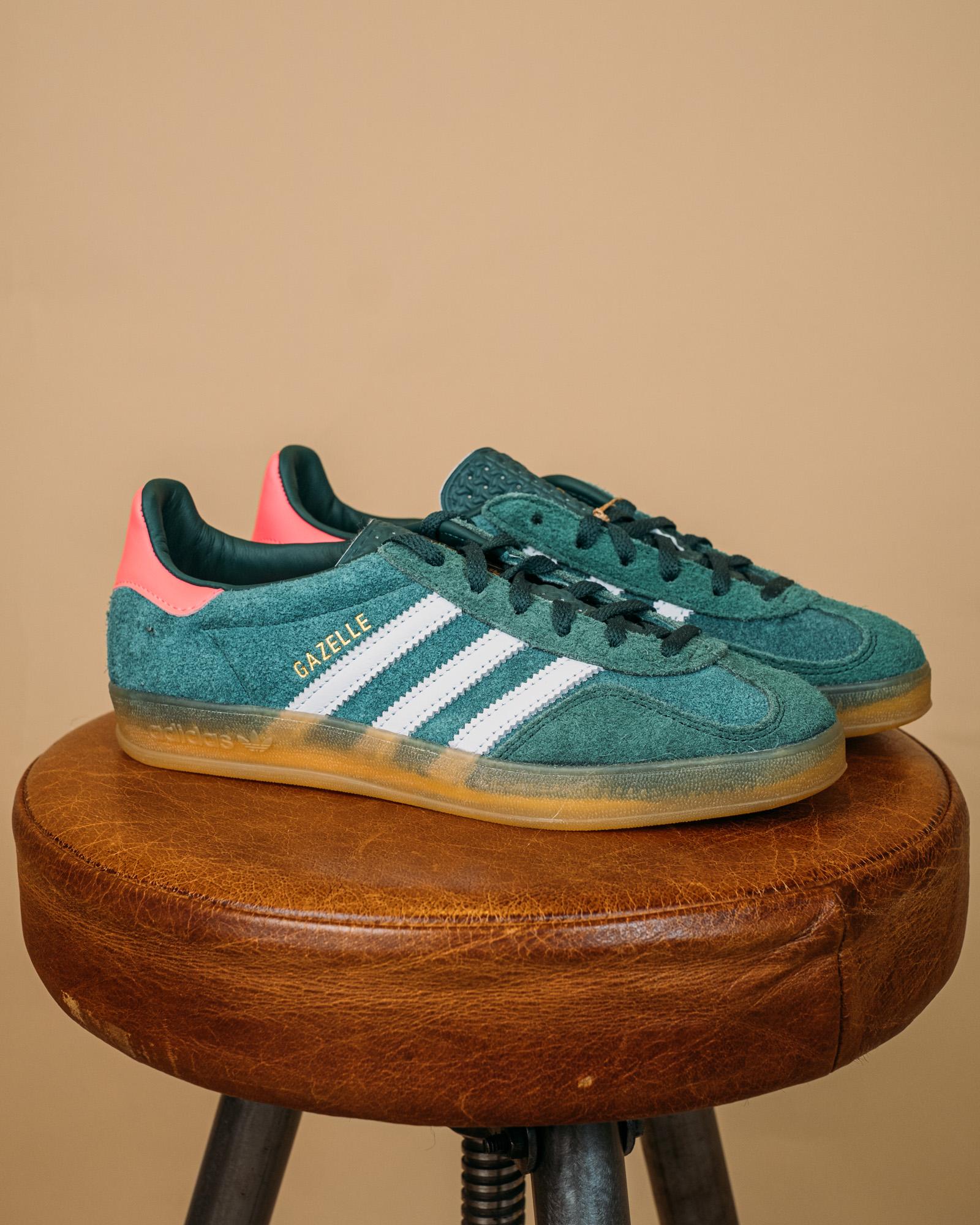 Sneakers Gazelle Indoor Green-White-Pink IG592 9 Adidas 