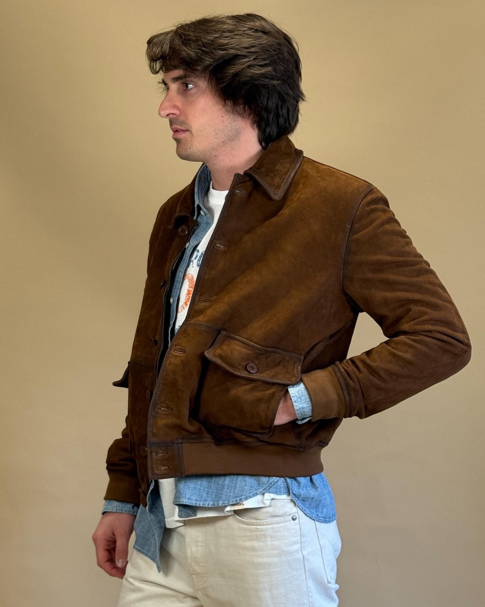 Giacca Newman in Suede RRU90143CK45XXXX C0241 Roy Roger's