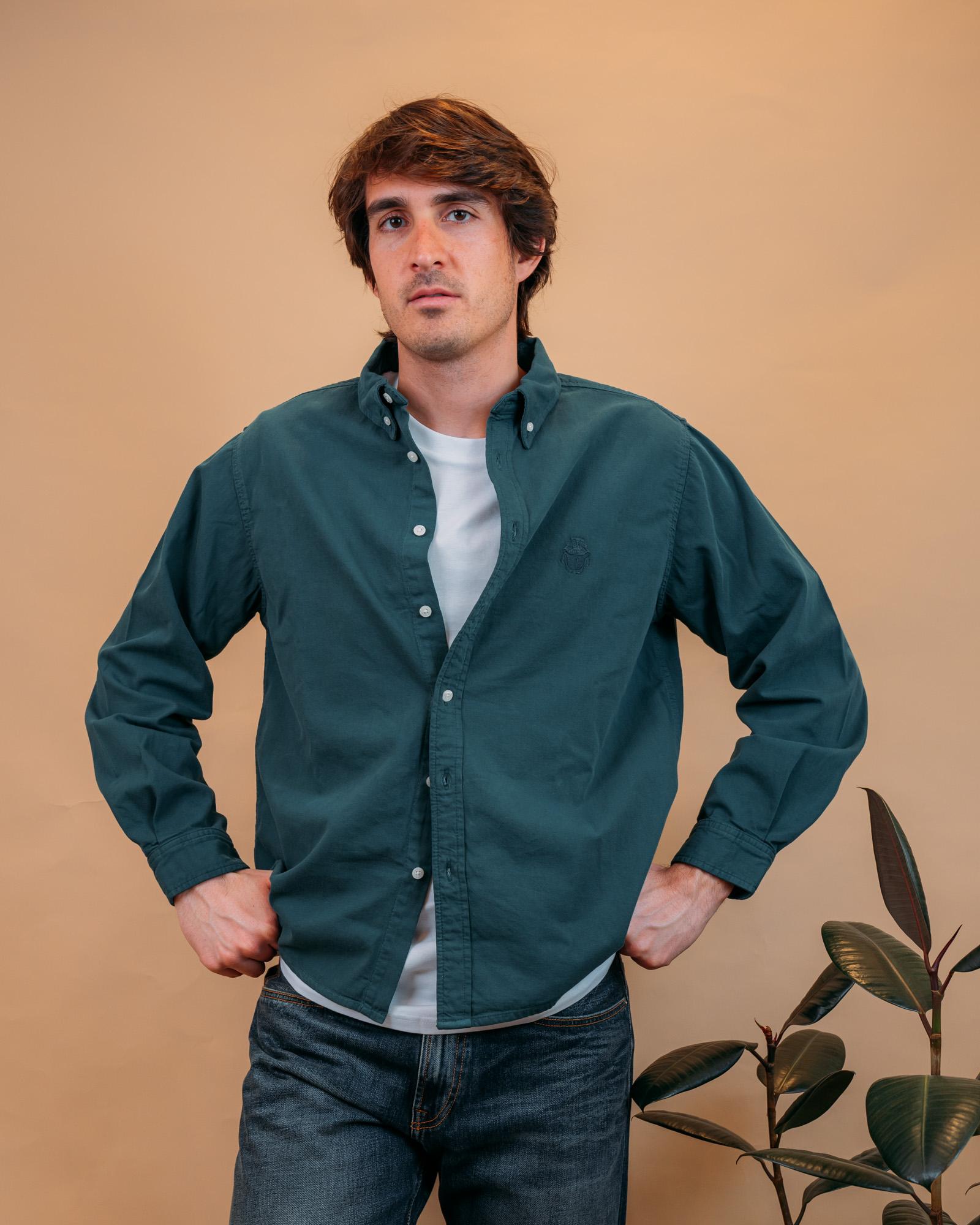 Edwin camicia arlo mediterranea overdyed uomo