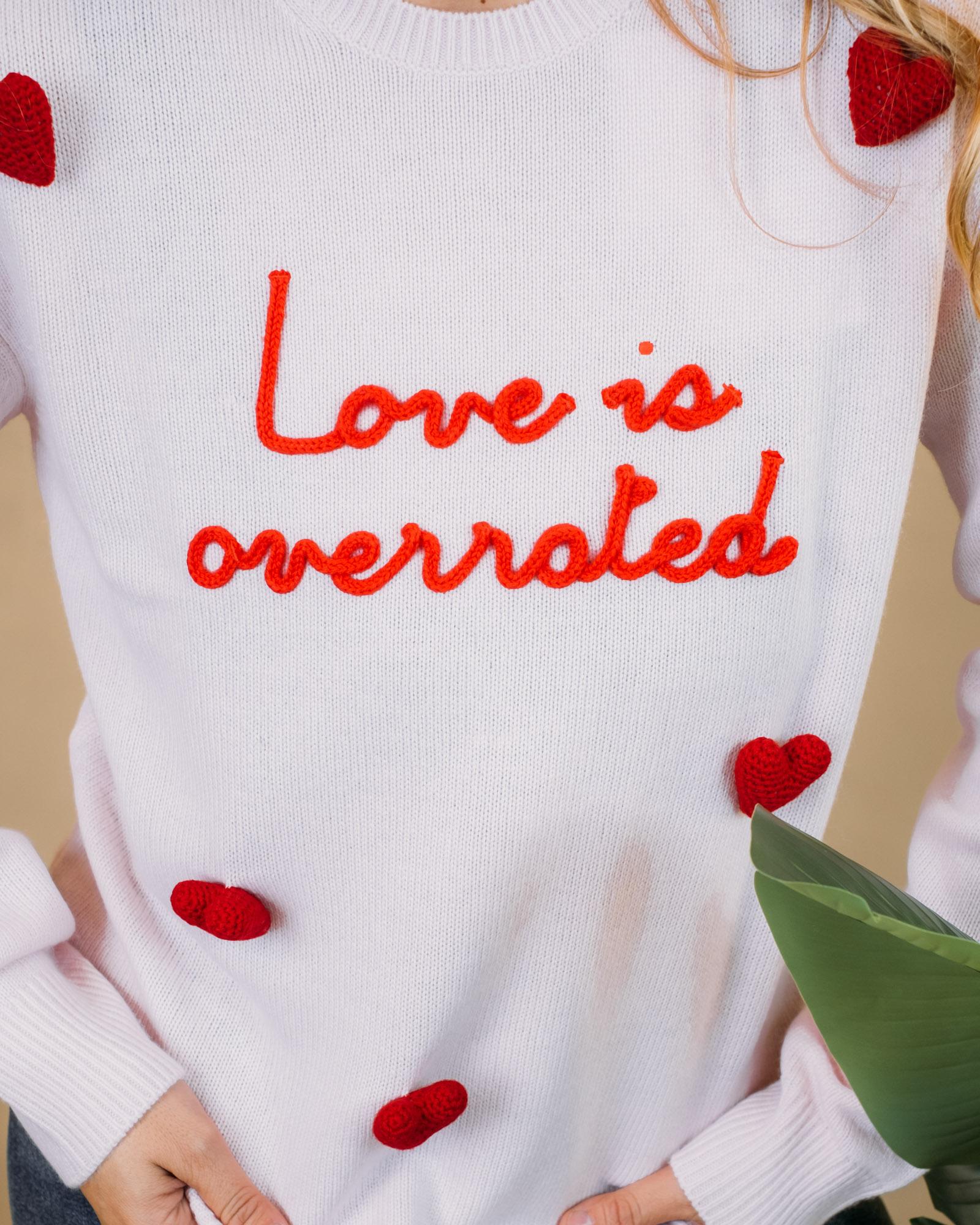 Sweater "Love is Overrated" NEWQUEEN 04022I MC2 Saint barth 
