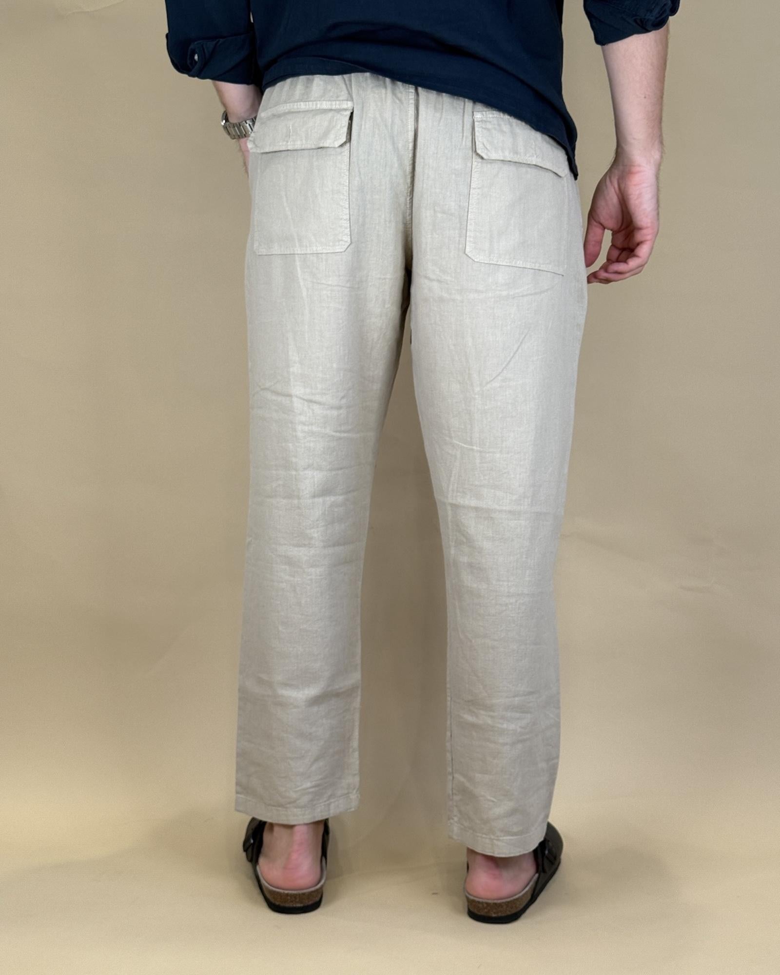 Pantalaccio Tommy in Lino P5269 BE Seadog