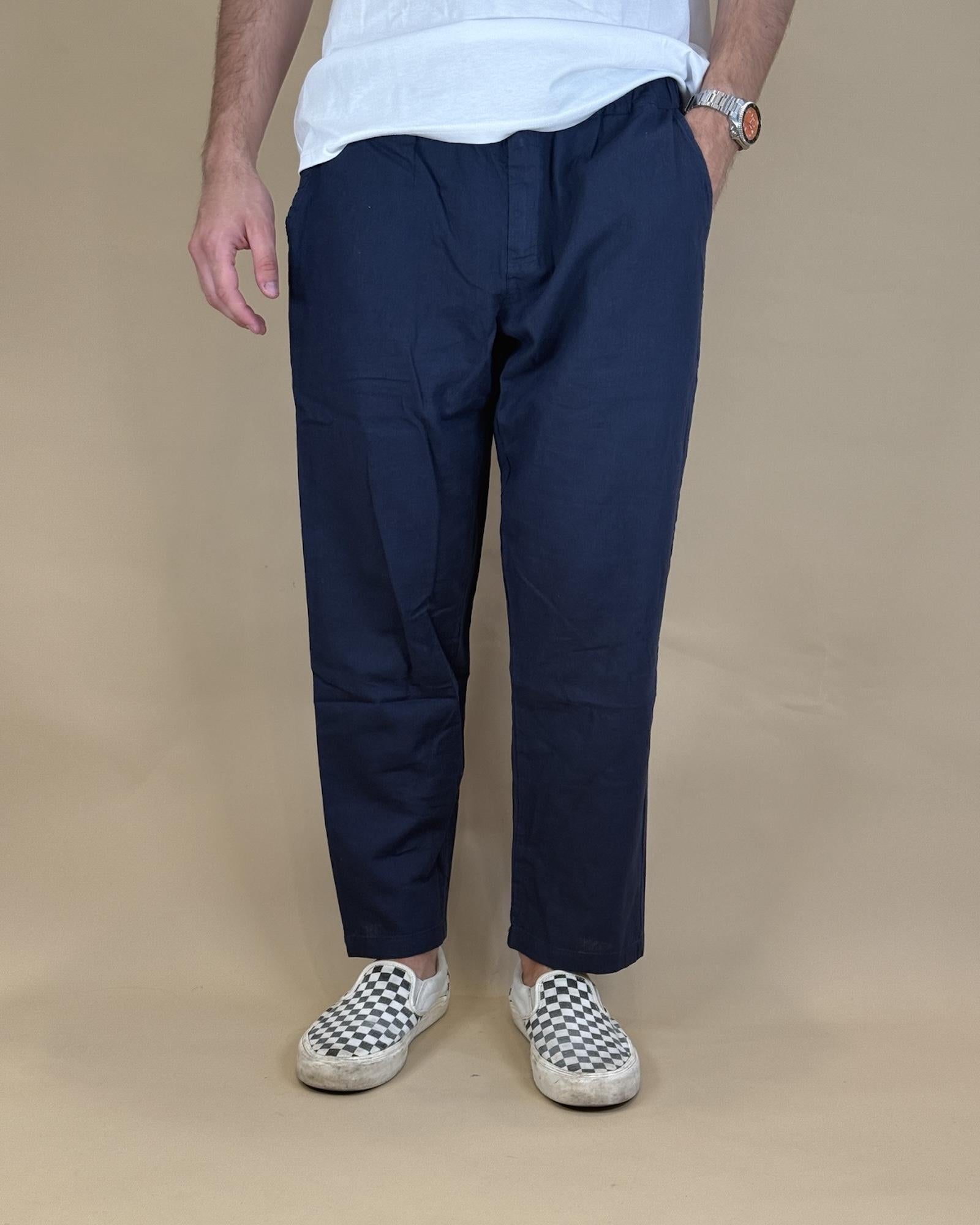 Pantalaccio Tommy in Lino P5269 BL Seadog