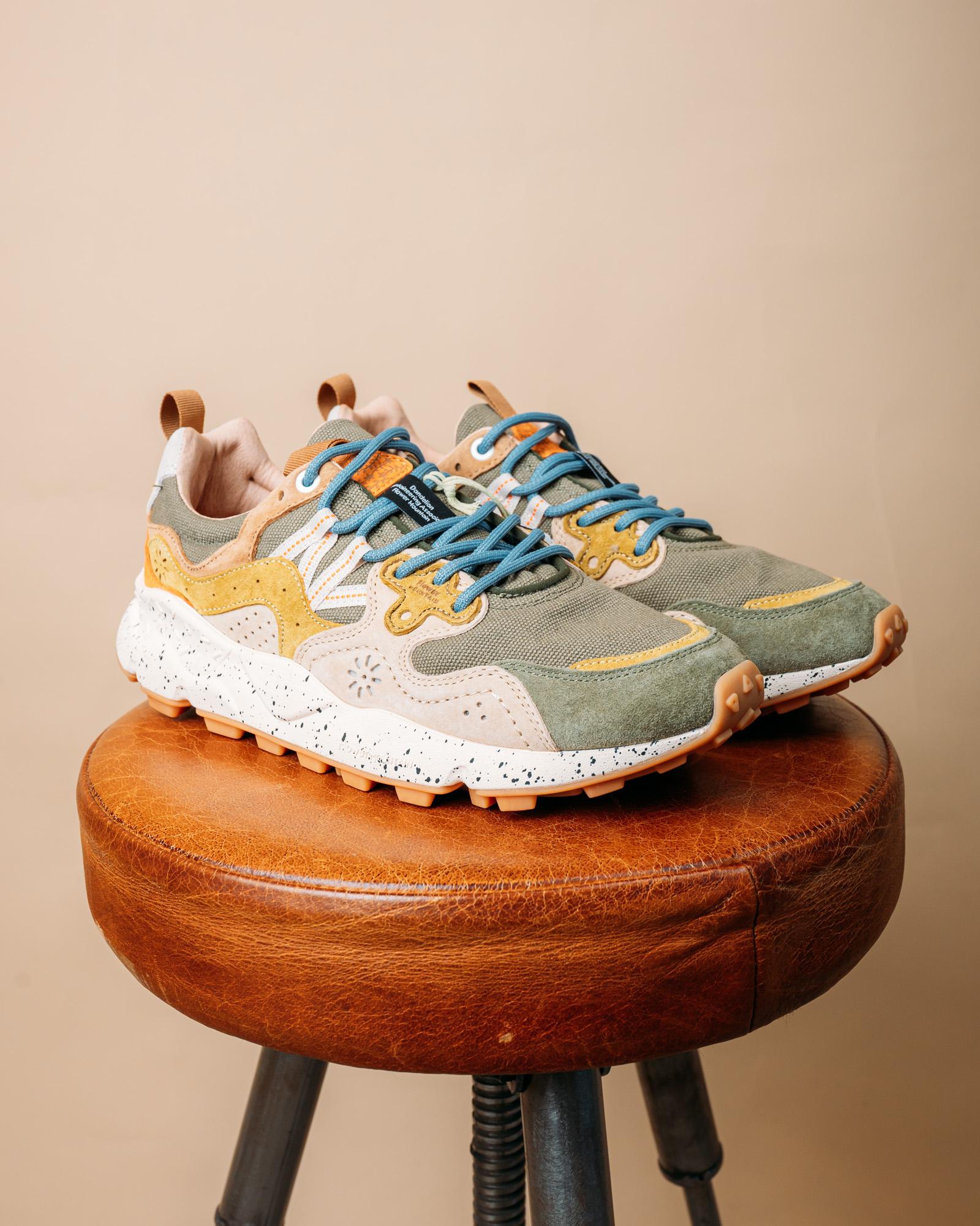 Sneakers Yamano 3 Militare-Taupe 001201781838 IF06 Flower Mountain 