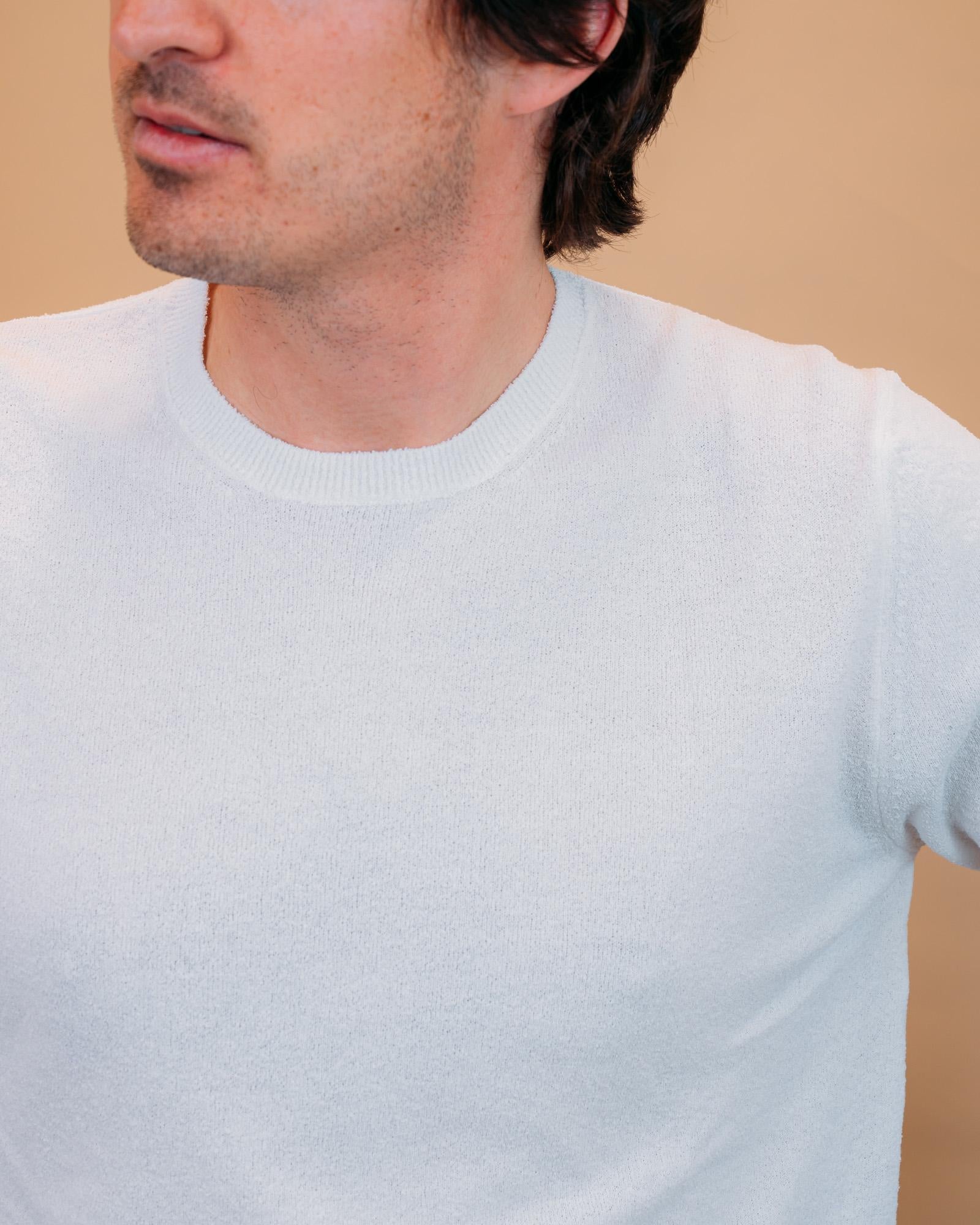 T-shirt in Spugna Bianco Ottico 1461520 001 Gaffi 