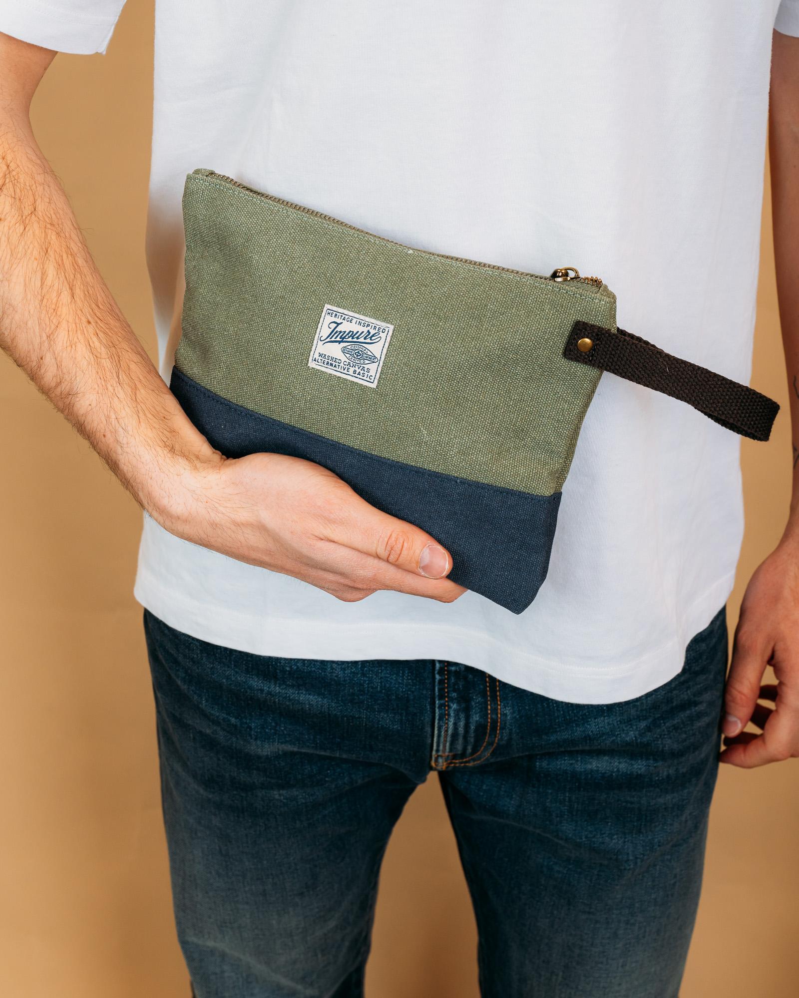 Soho Clutch Bag Military Green AXCRD C03 Impure 