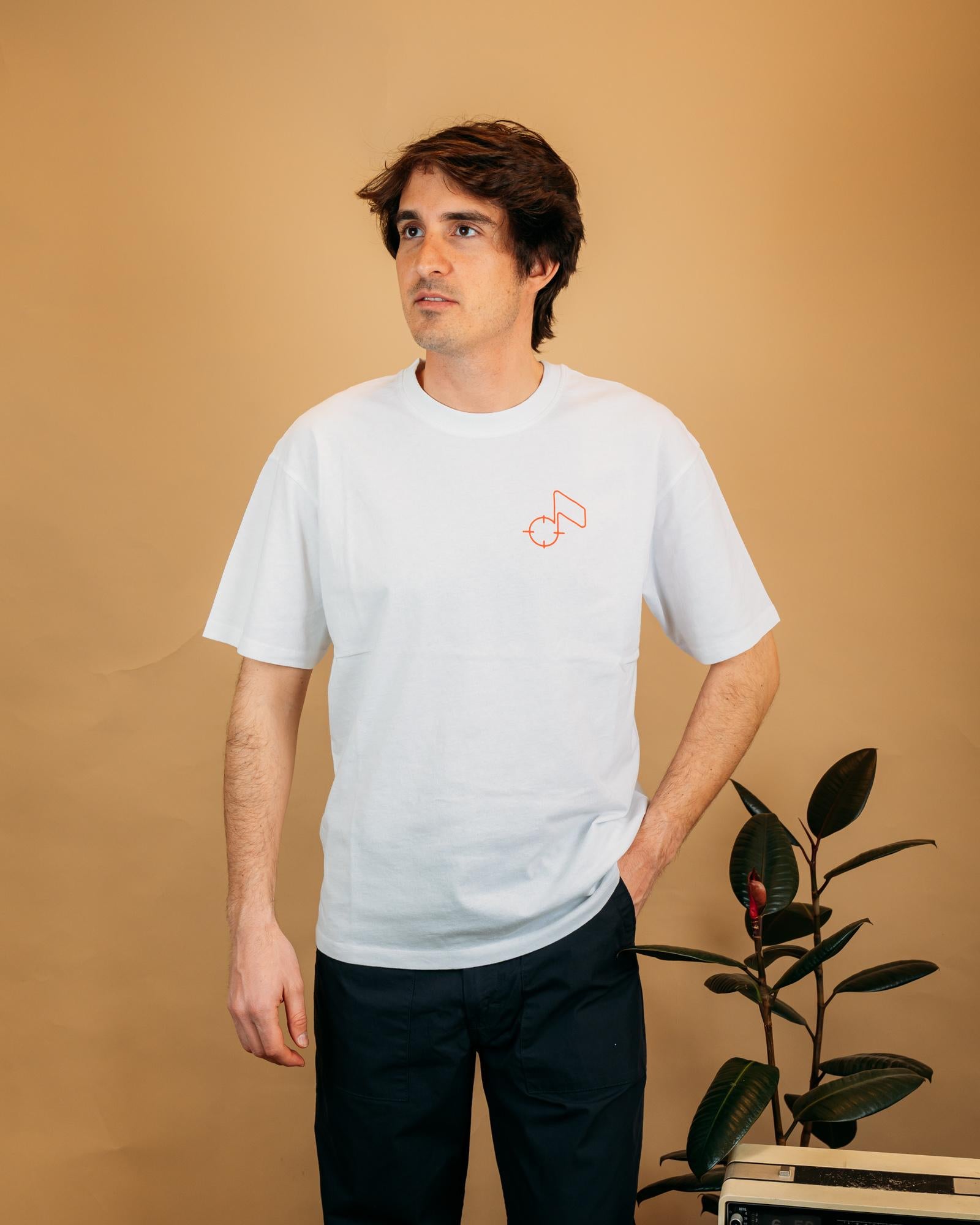 Edwin t-shirt uomo charmer colore bianco grafica sul petto