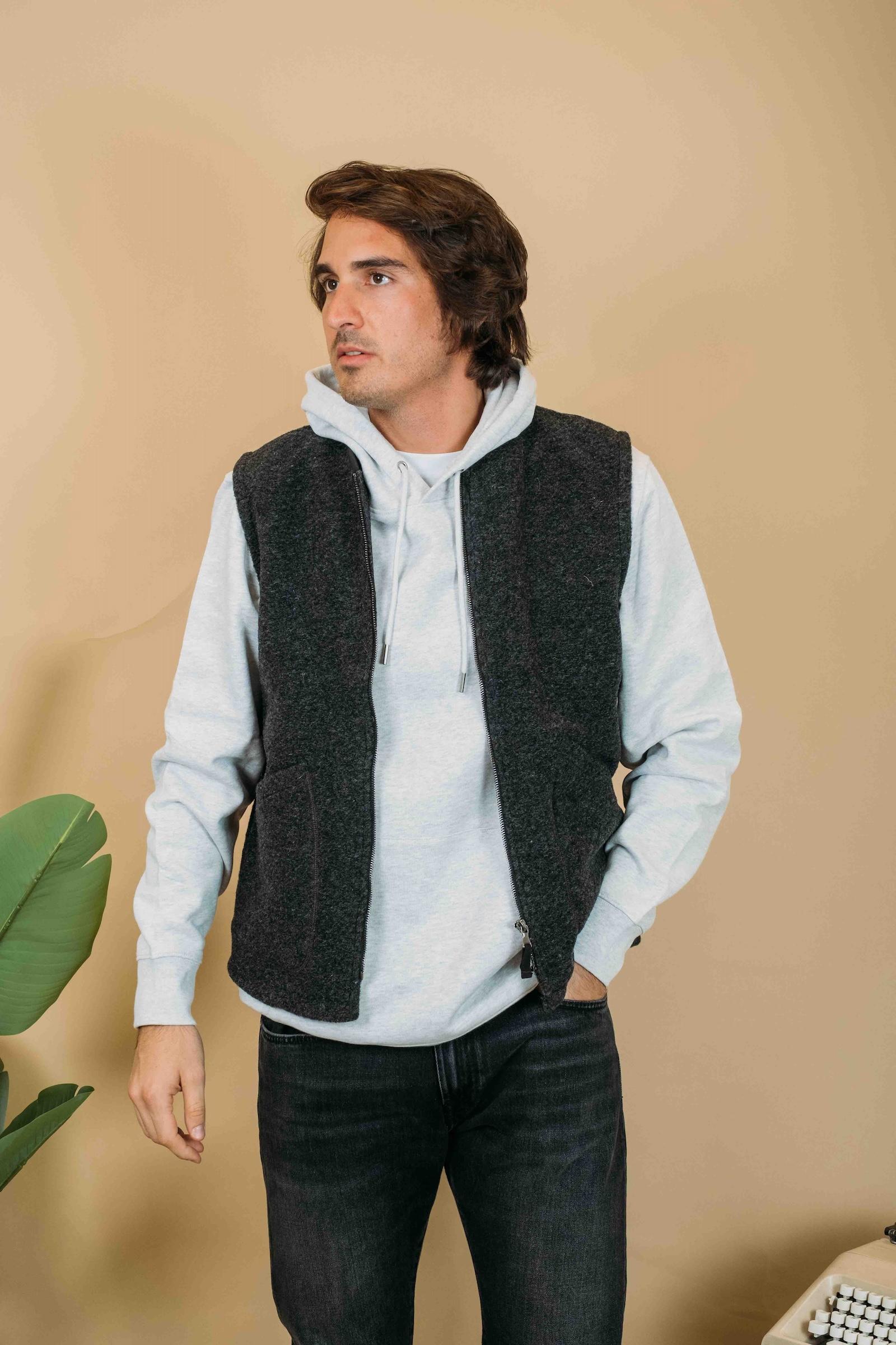 Terry Gilet Wool TERRY MW BC02 Impure 