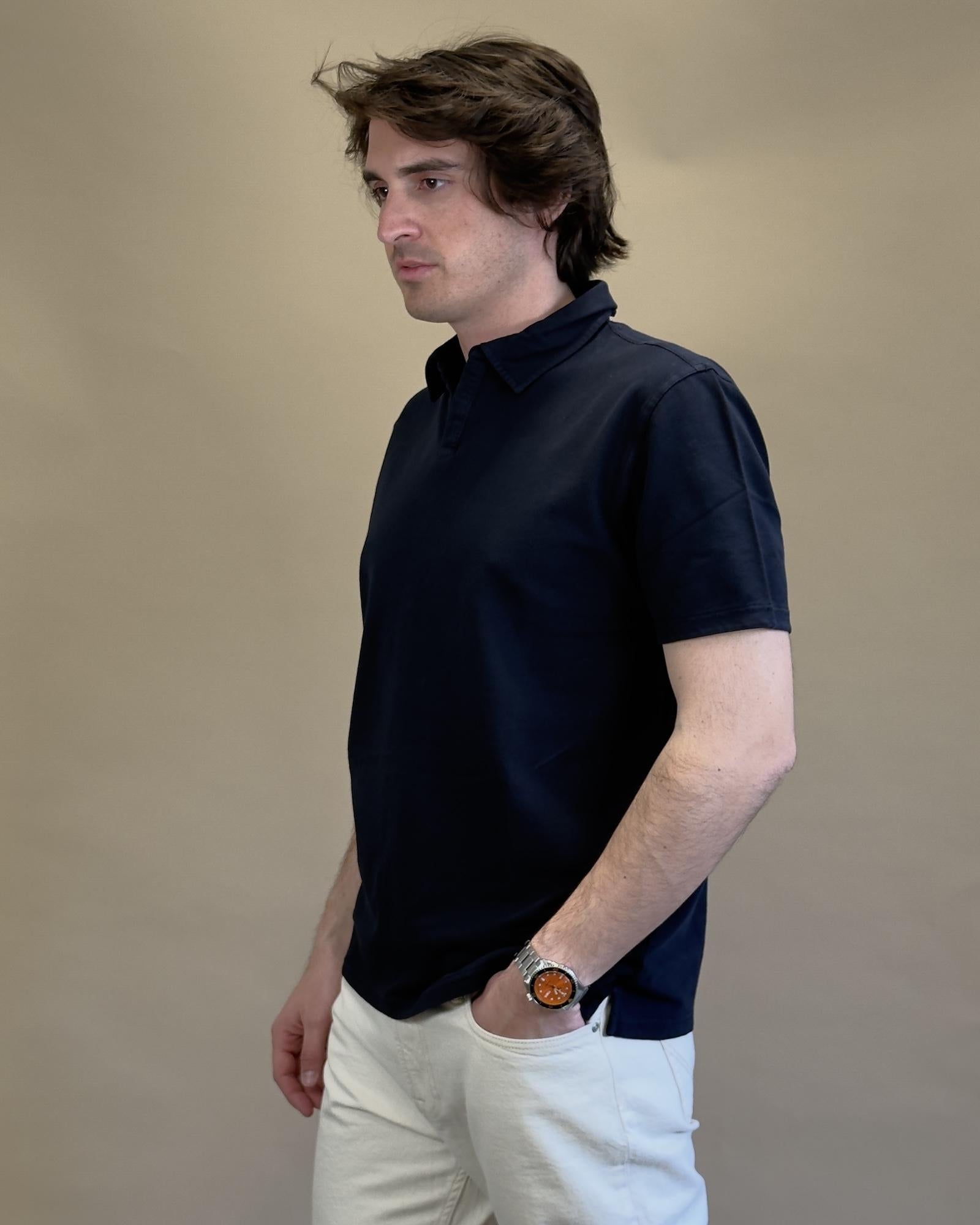 Polo in Piquet BLKM2005 NA Bl'ker