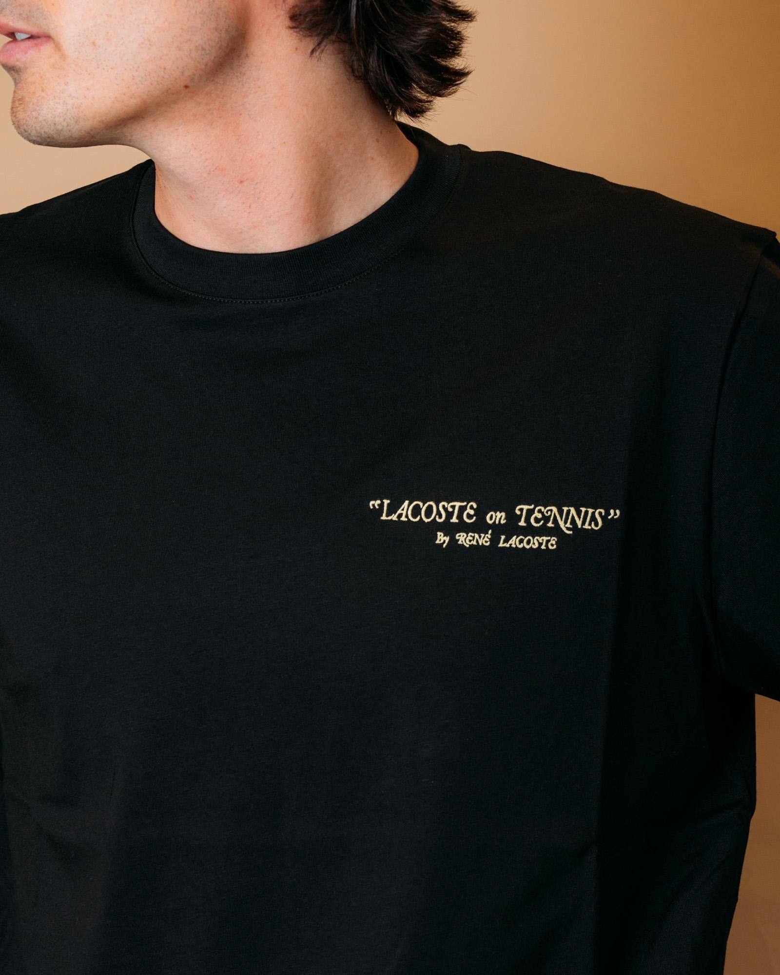 T-shirt Racchetta Black TH1425 031 Lacoste 